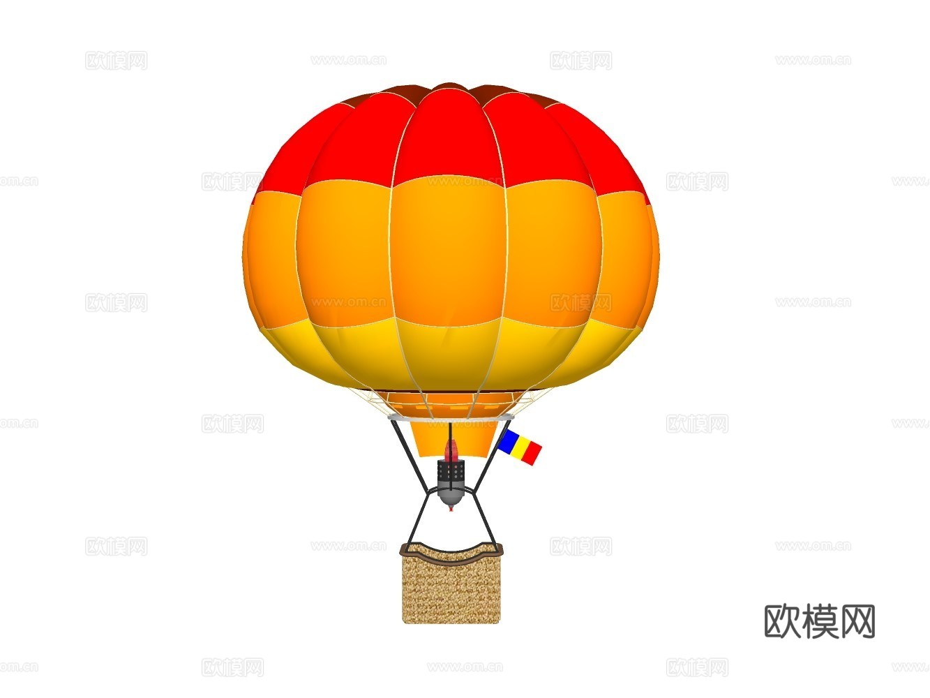 热气球su模型