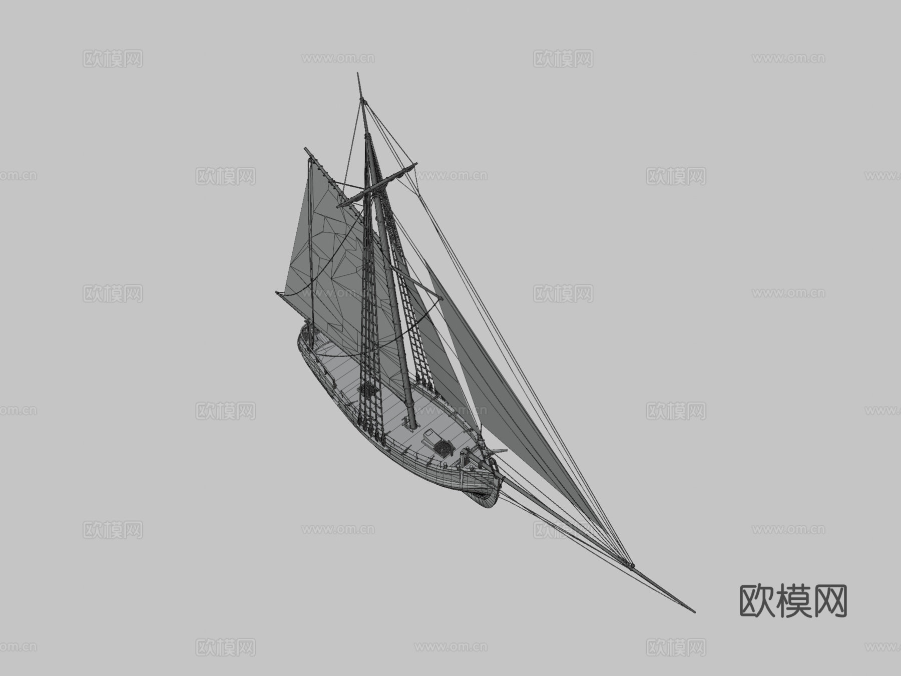 波罗的海快艇，Snapp Opp型3d模型下载（渲染图3）