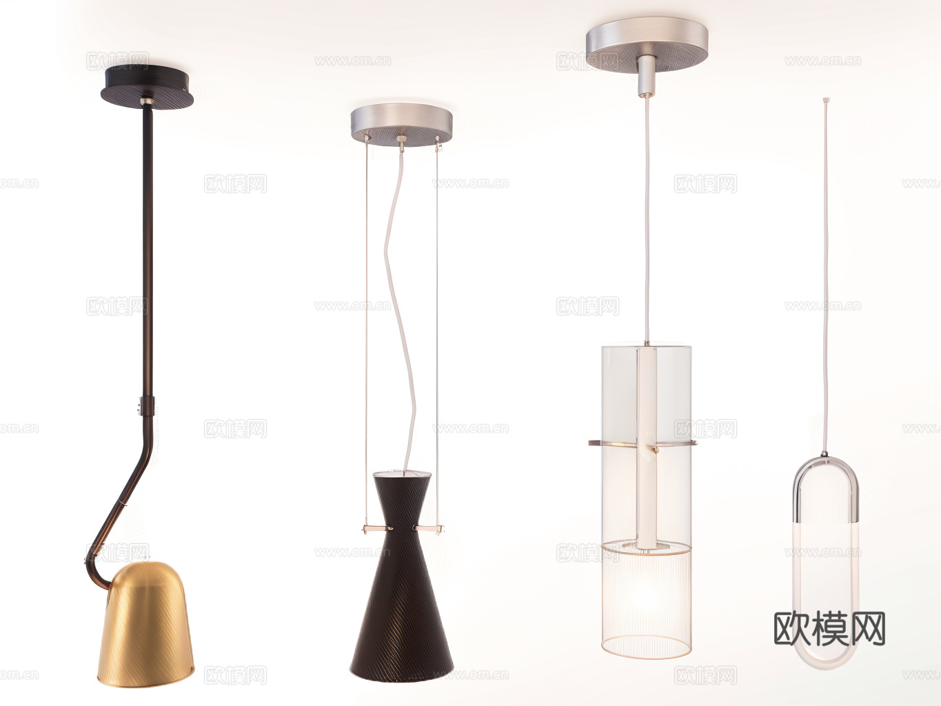 吊灯su模型