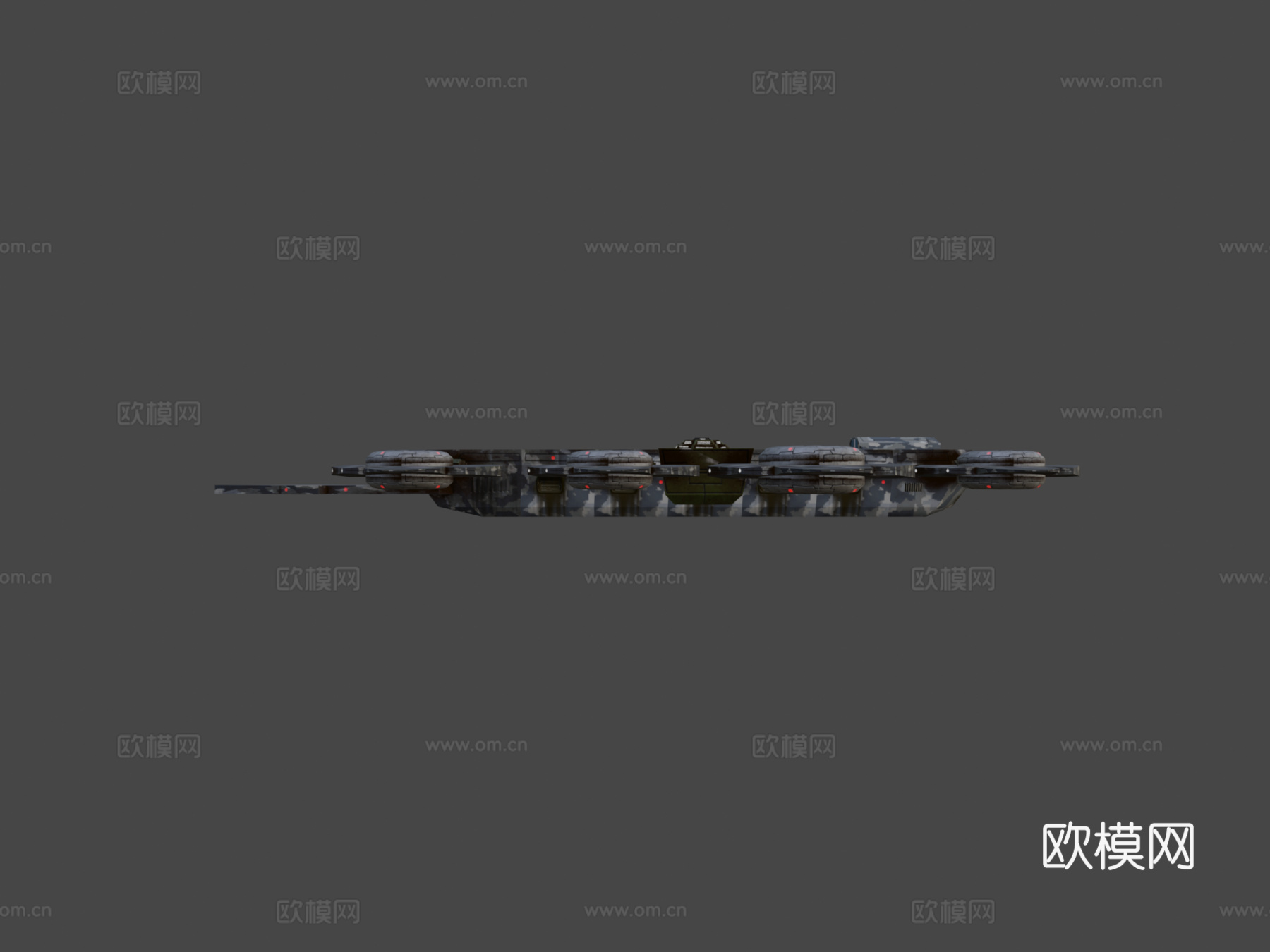天空巡洋舰3d模型下载（渲染图6）