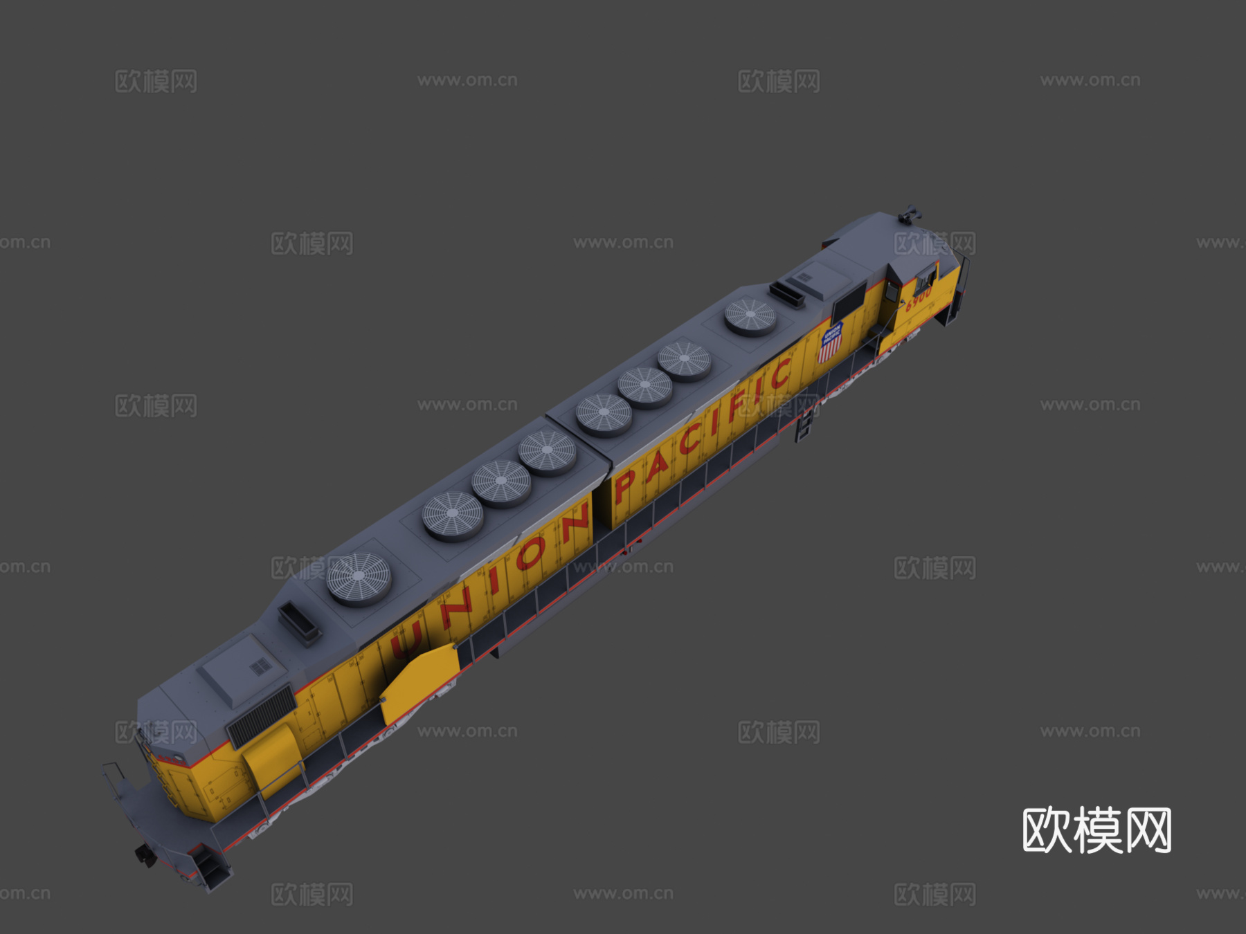 EMD DDA40X=百年纪念=3d模型下载（渲染图8）