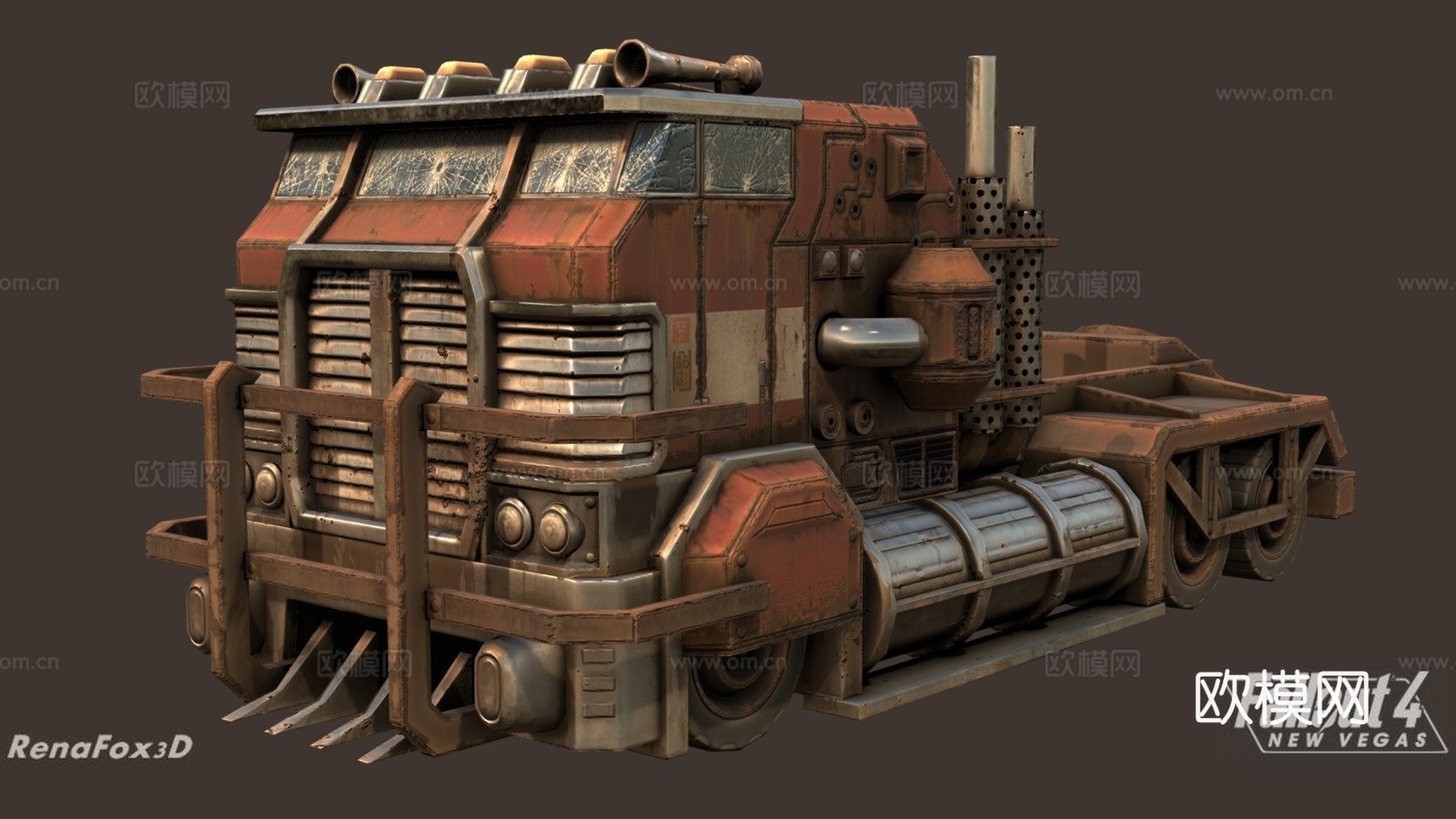 F4NV牵引单元3d模型下载（渲染图1）