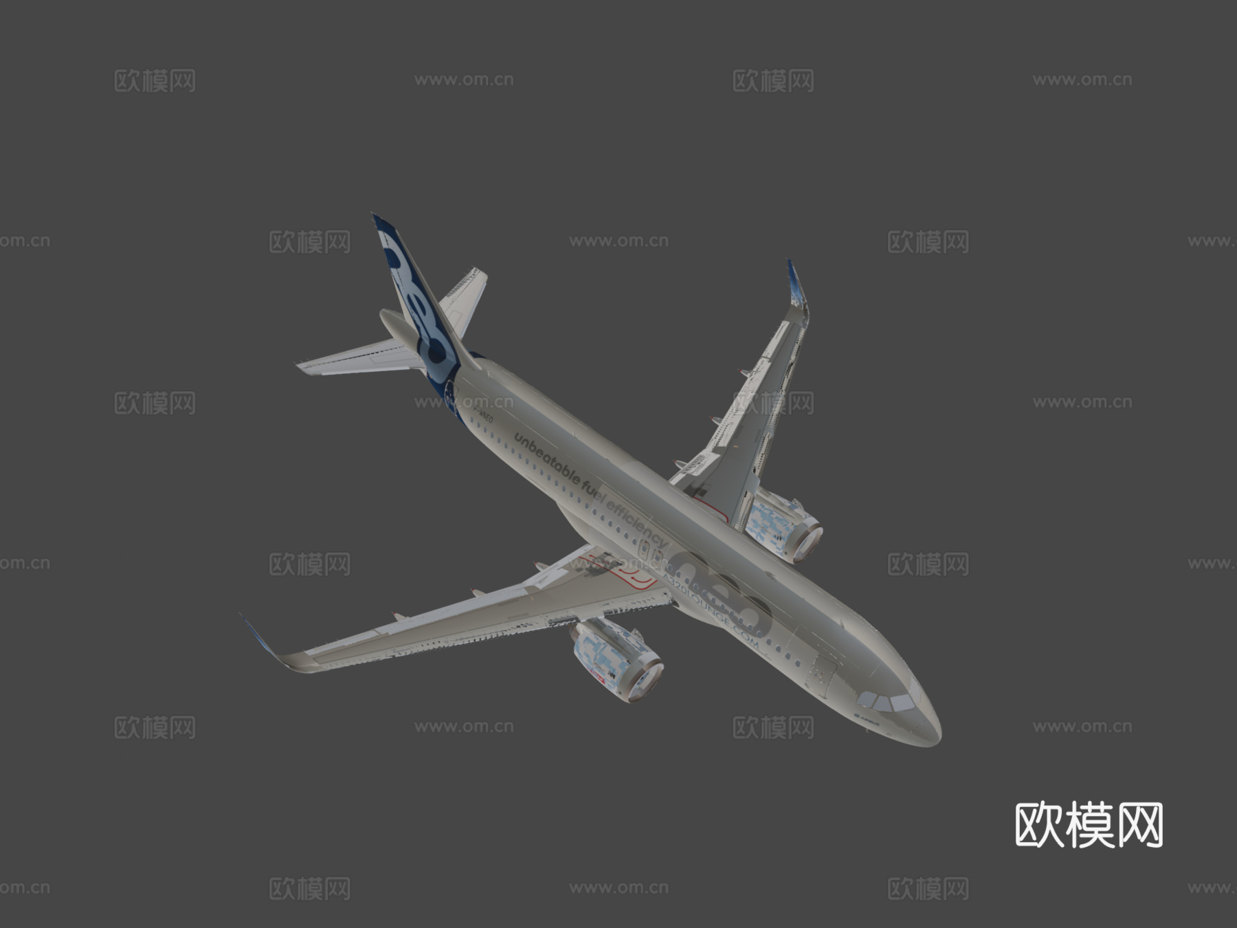 空客 A-320 - 引擎拆解3d模型下载（渲染图7）