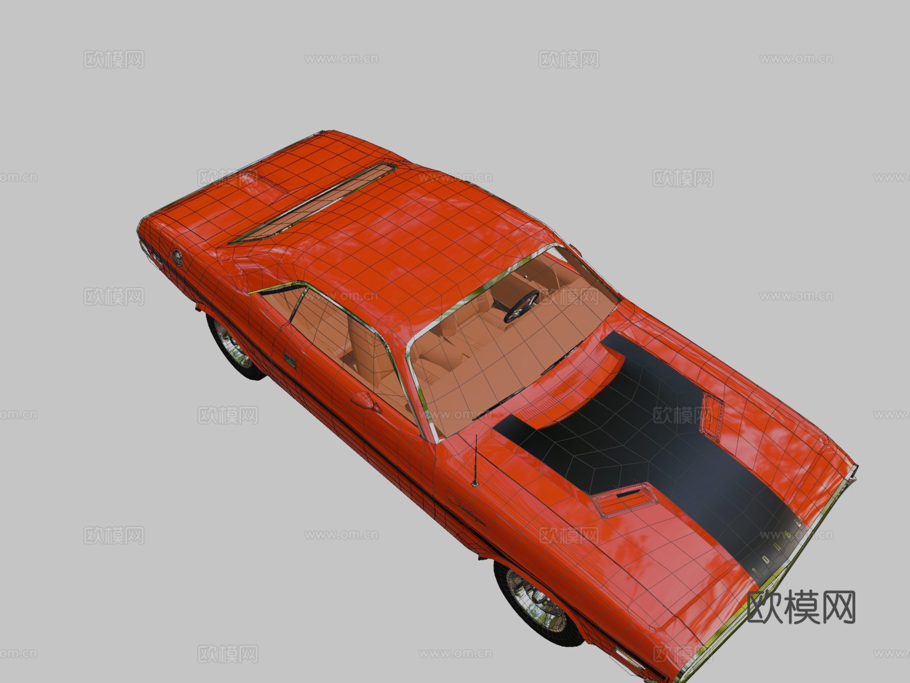 道奇 挑战者 R-T (LP)(KrStolorz (Krz3d模型下载（渲染图2）