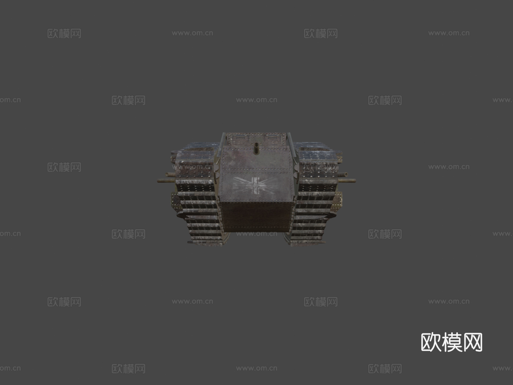 第一次世界大战坦克3d模型下载（渲染图5）
