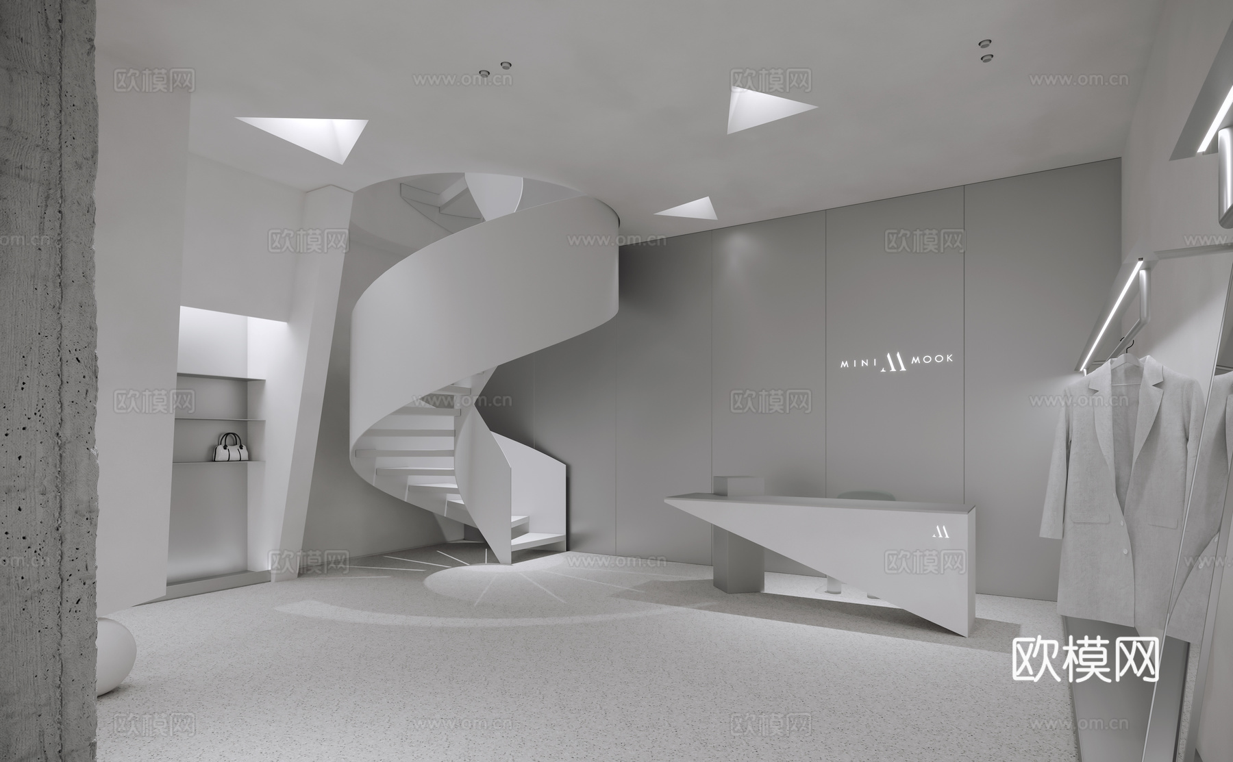 男装女装服装店 最新全套 效果图 施工图设计cad施工图