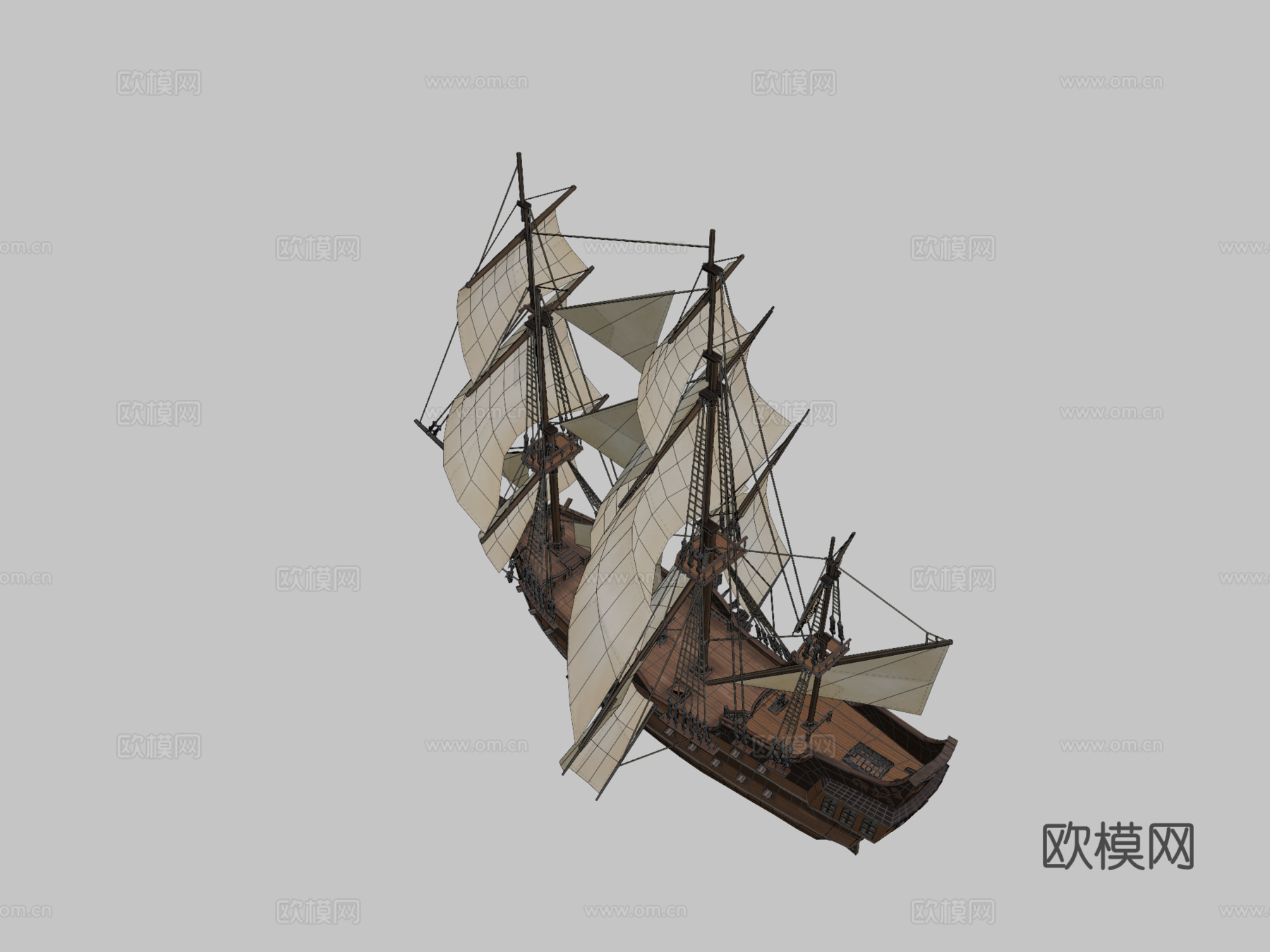 克拉肯的拥抱3d模型下载（渲染图2）