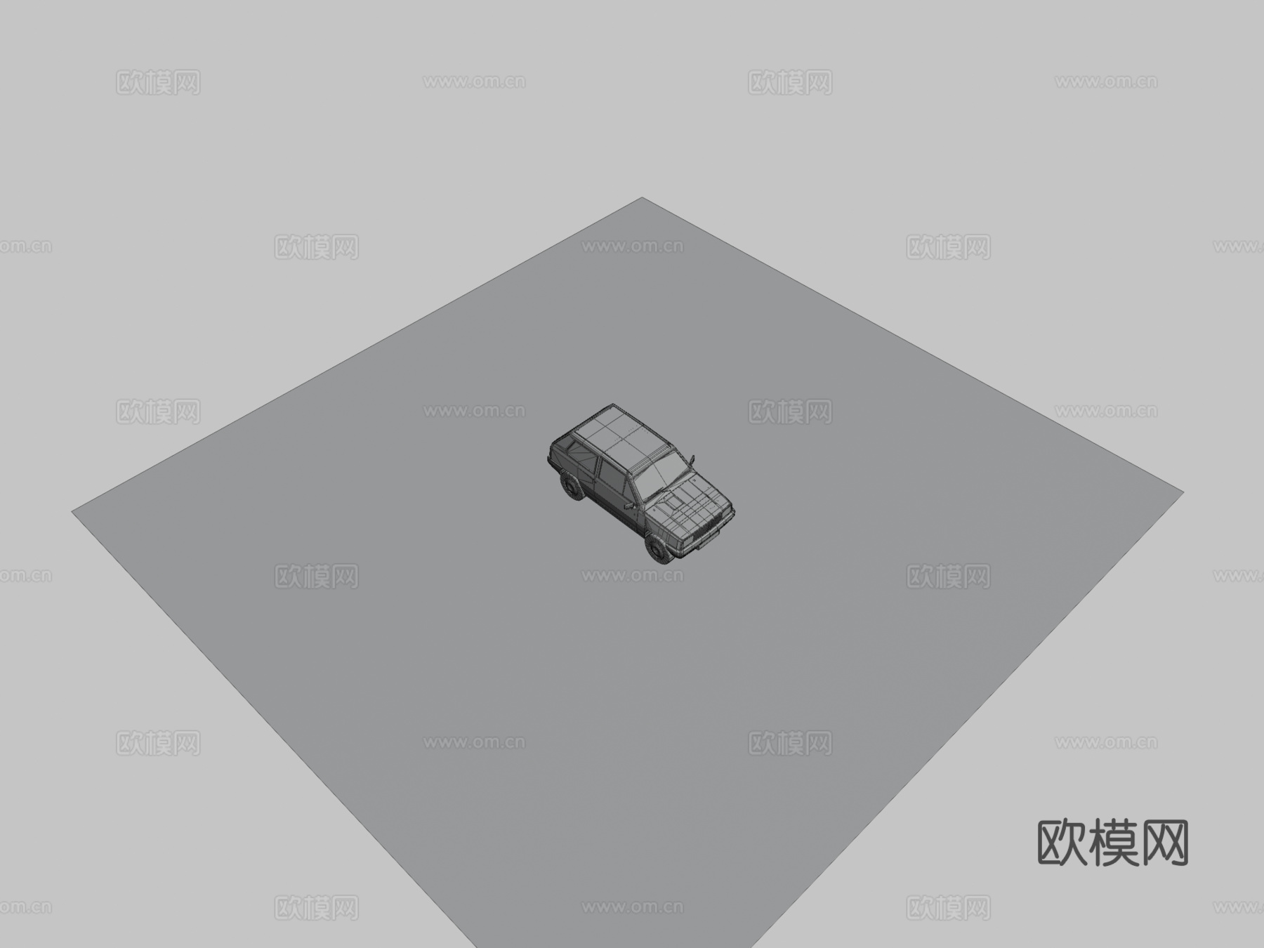 菲亚特熊猫3d模型下载（渲染图3）