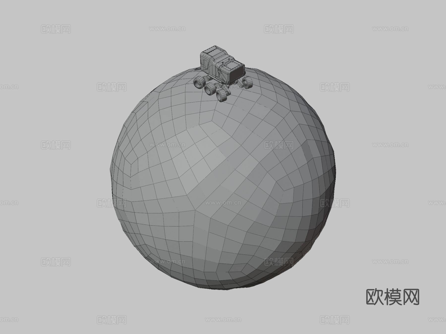 太空工程师 - 漫游者概念3d模型下载（渲染图3）