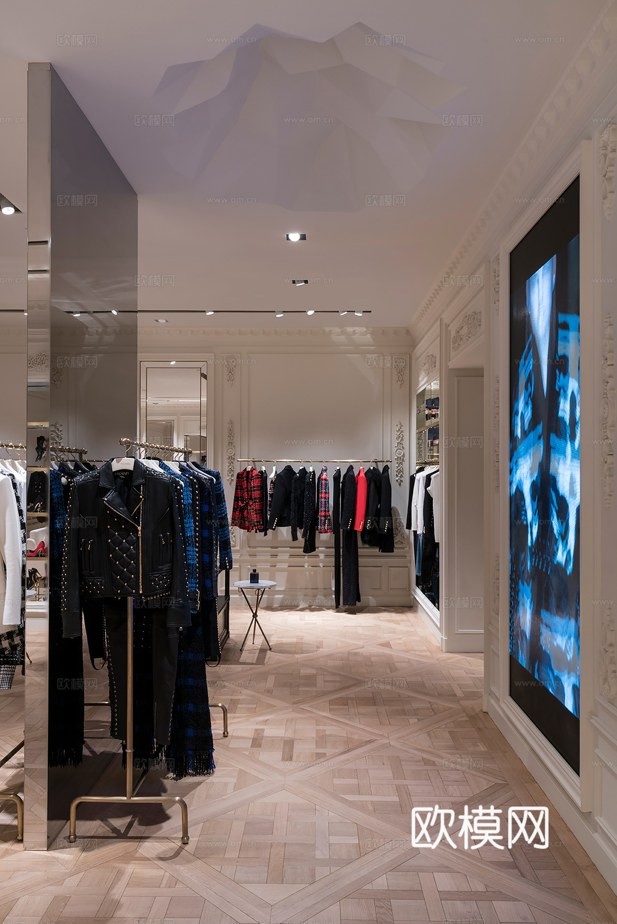 高档男装女装服装店 最新全套 效果图 施工图设计cad施工图