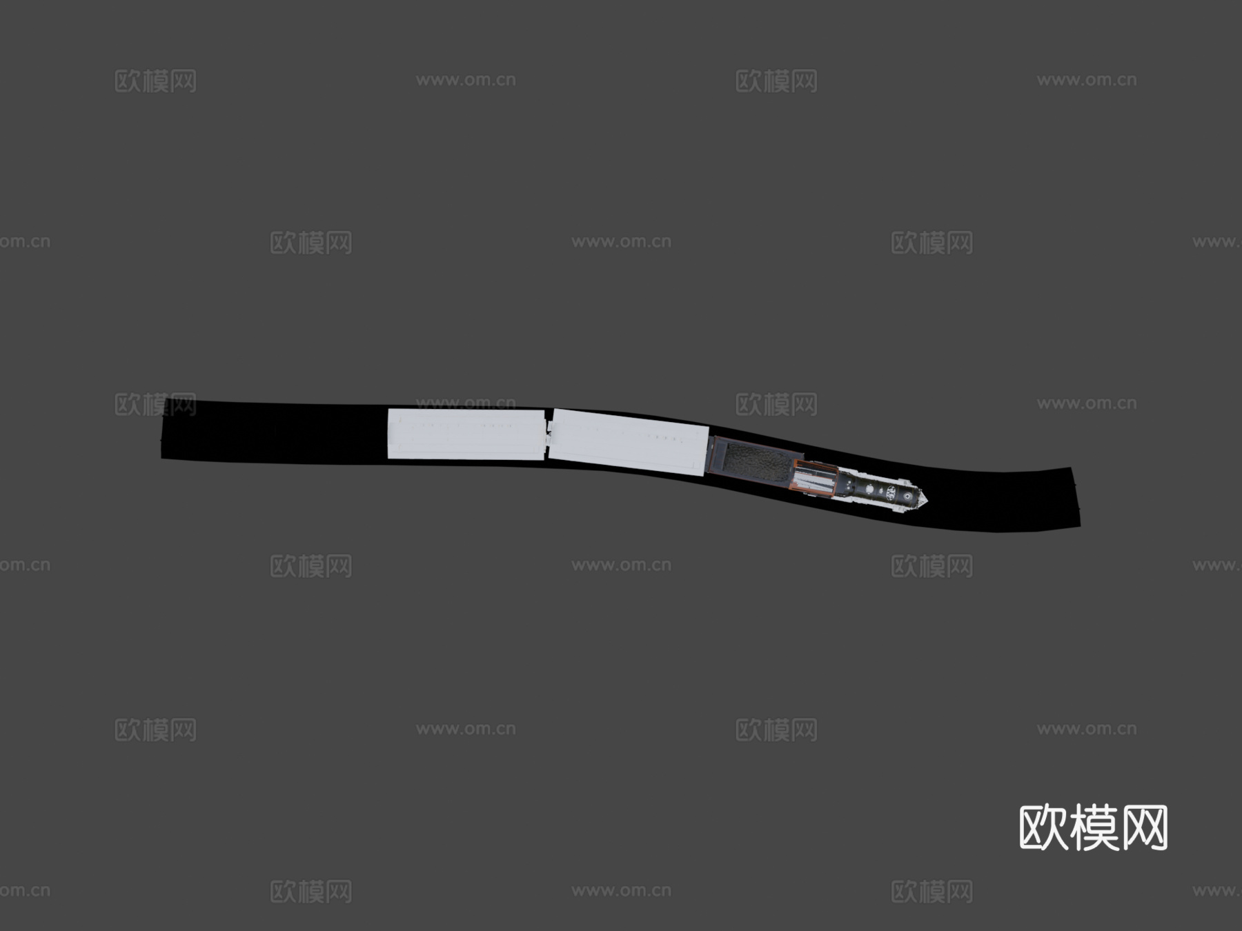 旧蒸汽火车3d模型下载（渲染图7）