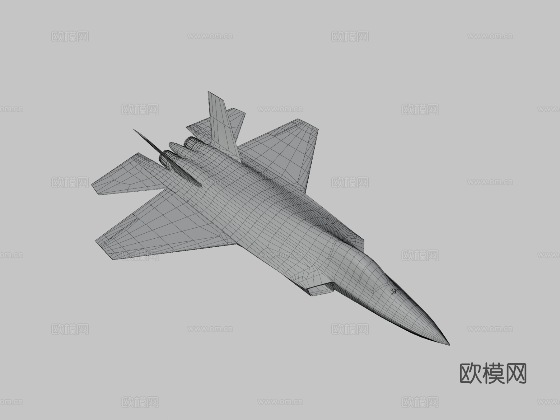 土耳其航空航天 KAAN3d模型下载（渲染图3）