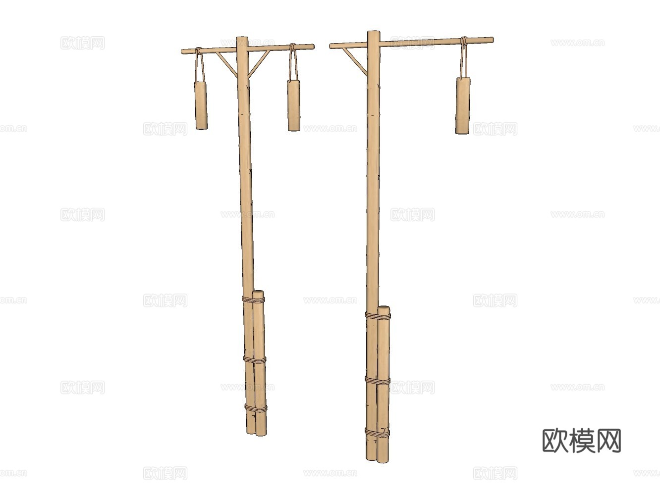 庭院小品su模型