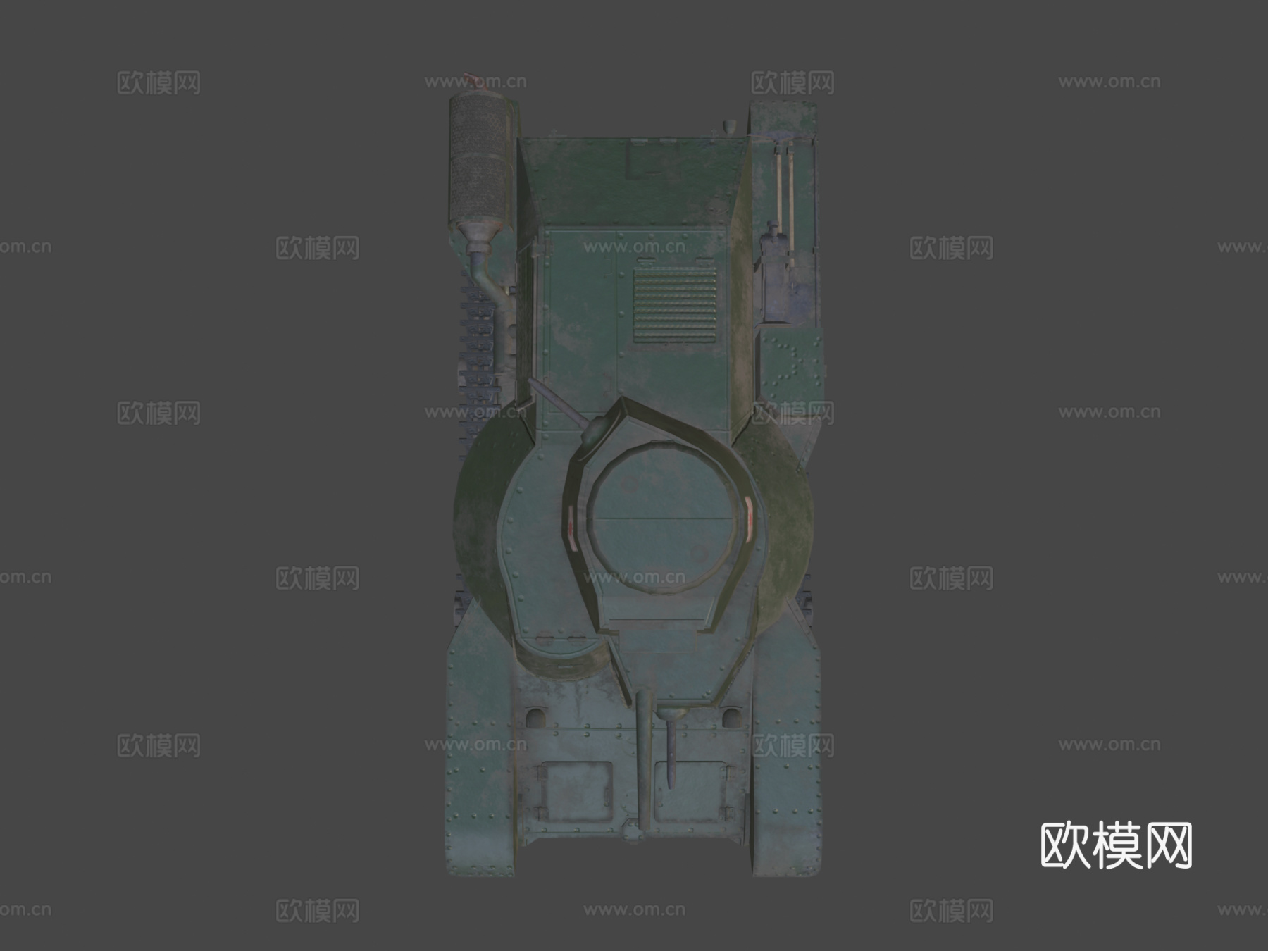 九五式轻型坦克3d模型下载（渲染图6）