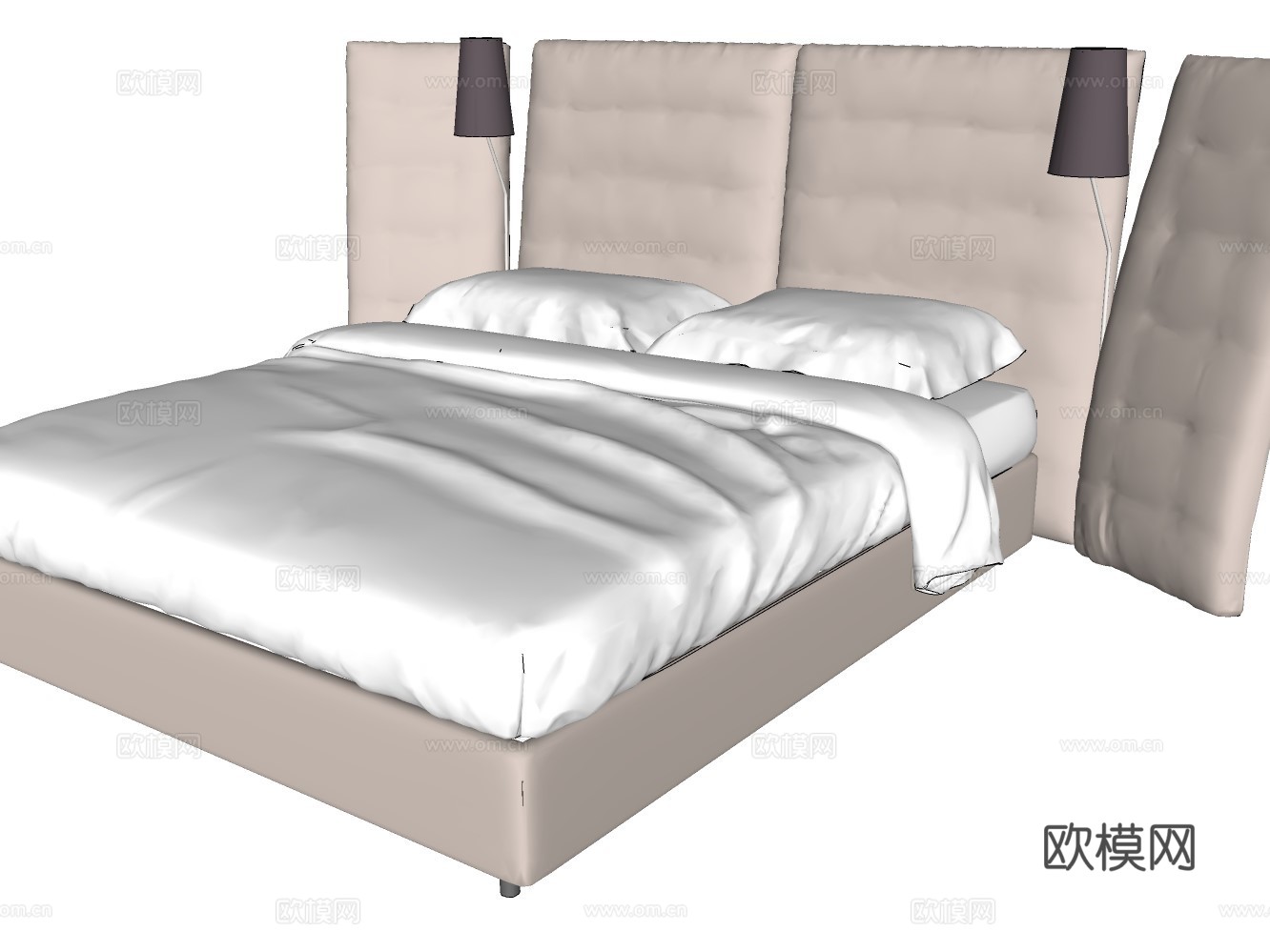 床 卧室su模型
