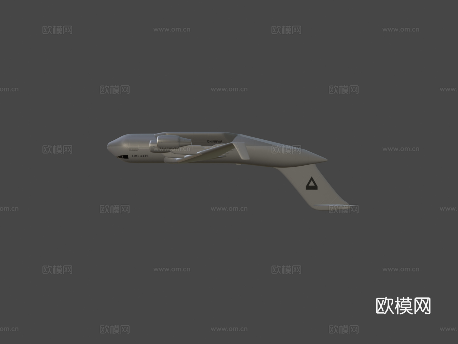 C17飞机游戏就绪3d模型下载（渲染图5）