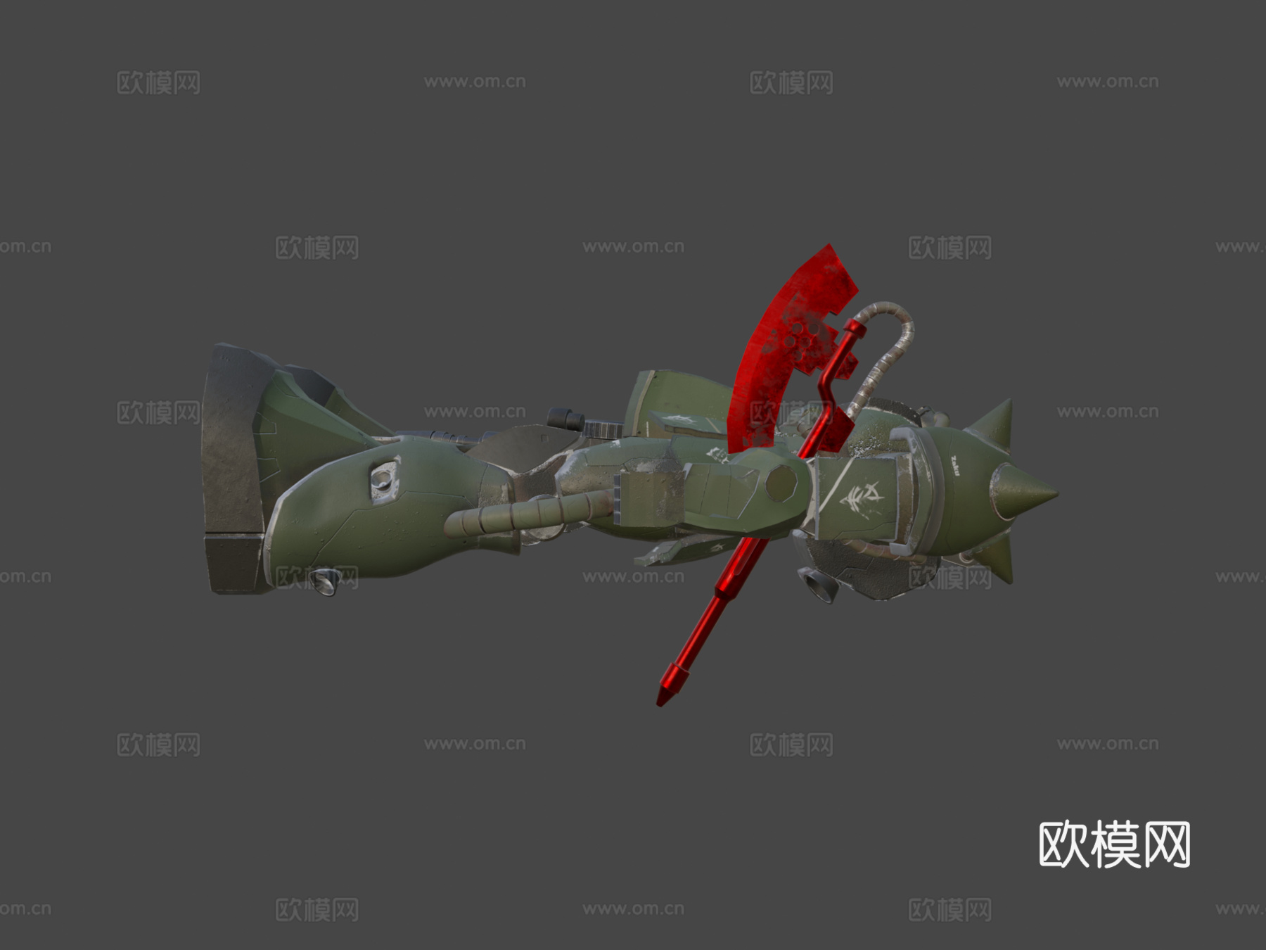 扎古II（绑定）3d模型下载（渲染图6）