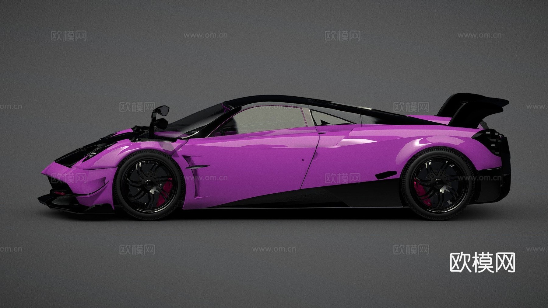 帕加尼 Huayra3d模型下载（渲染图1）