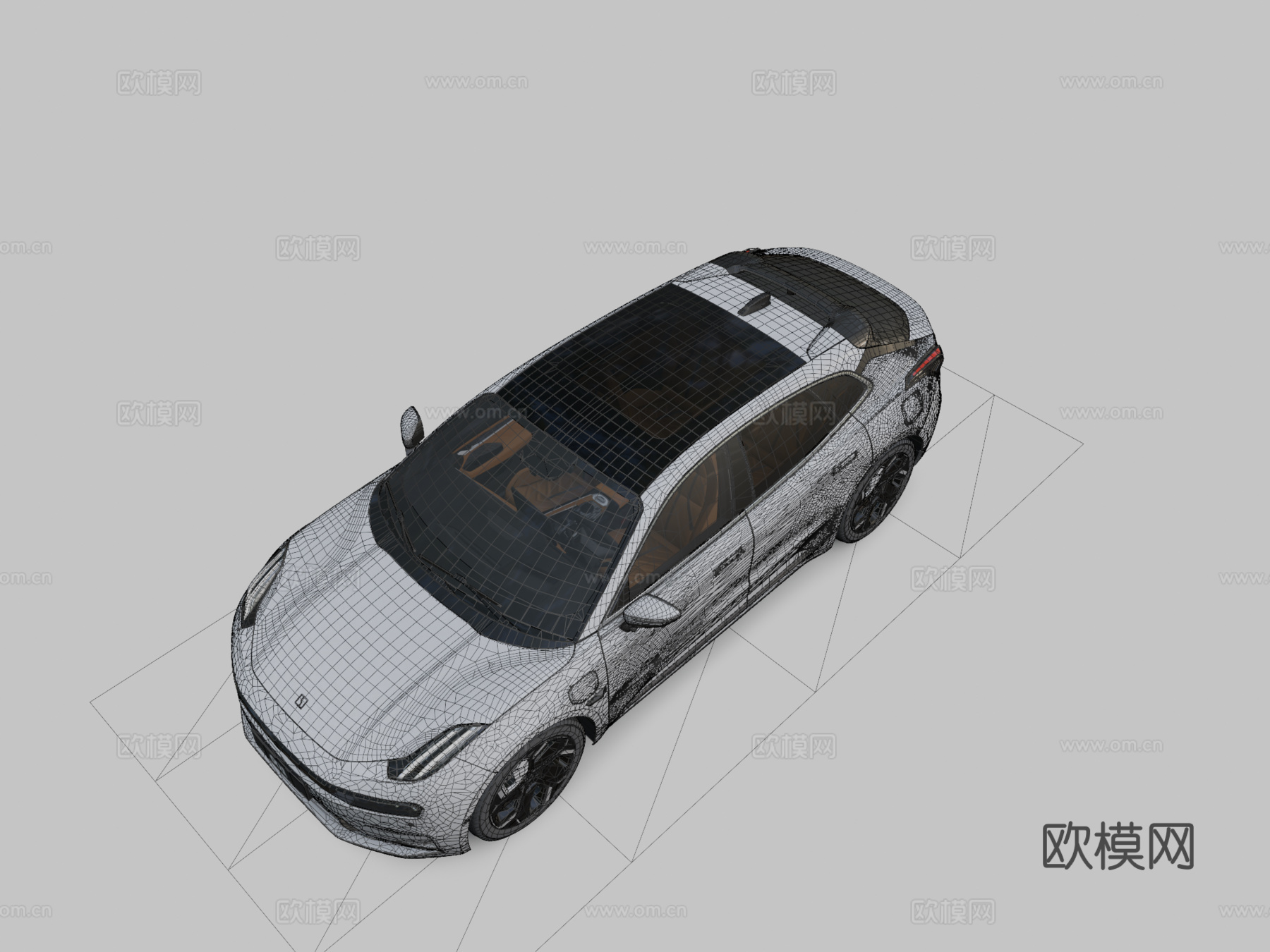 极氪0013d模型下载（渲染图2）