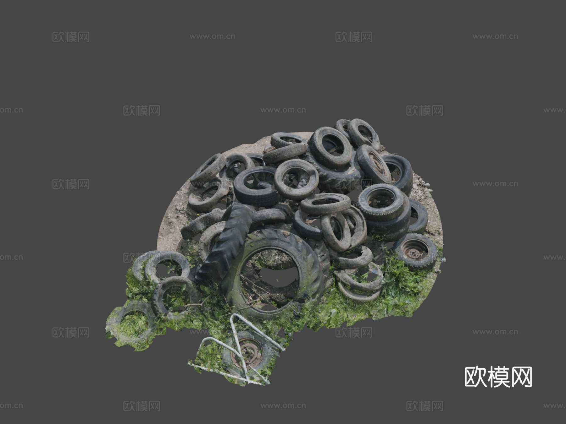 旧轮胎3d模型下载（渲染图7）