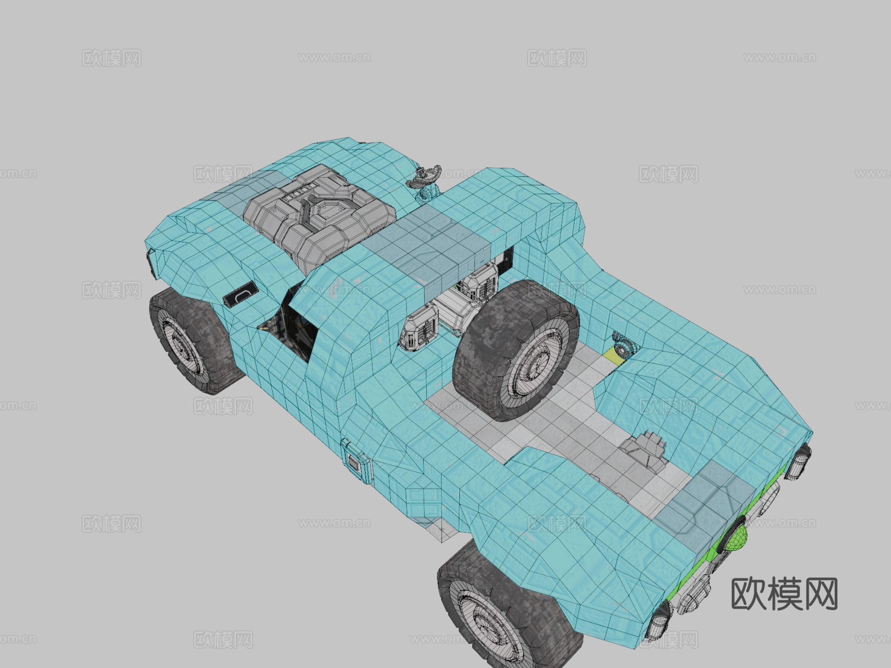 克罗珀汽车-斗士MKI3d模型下载（渲染图2）