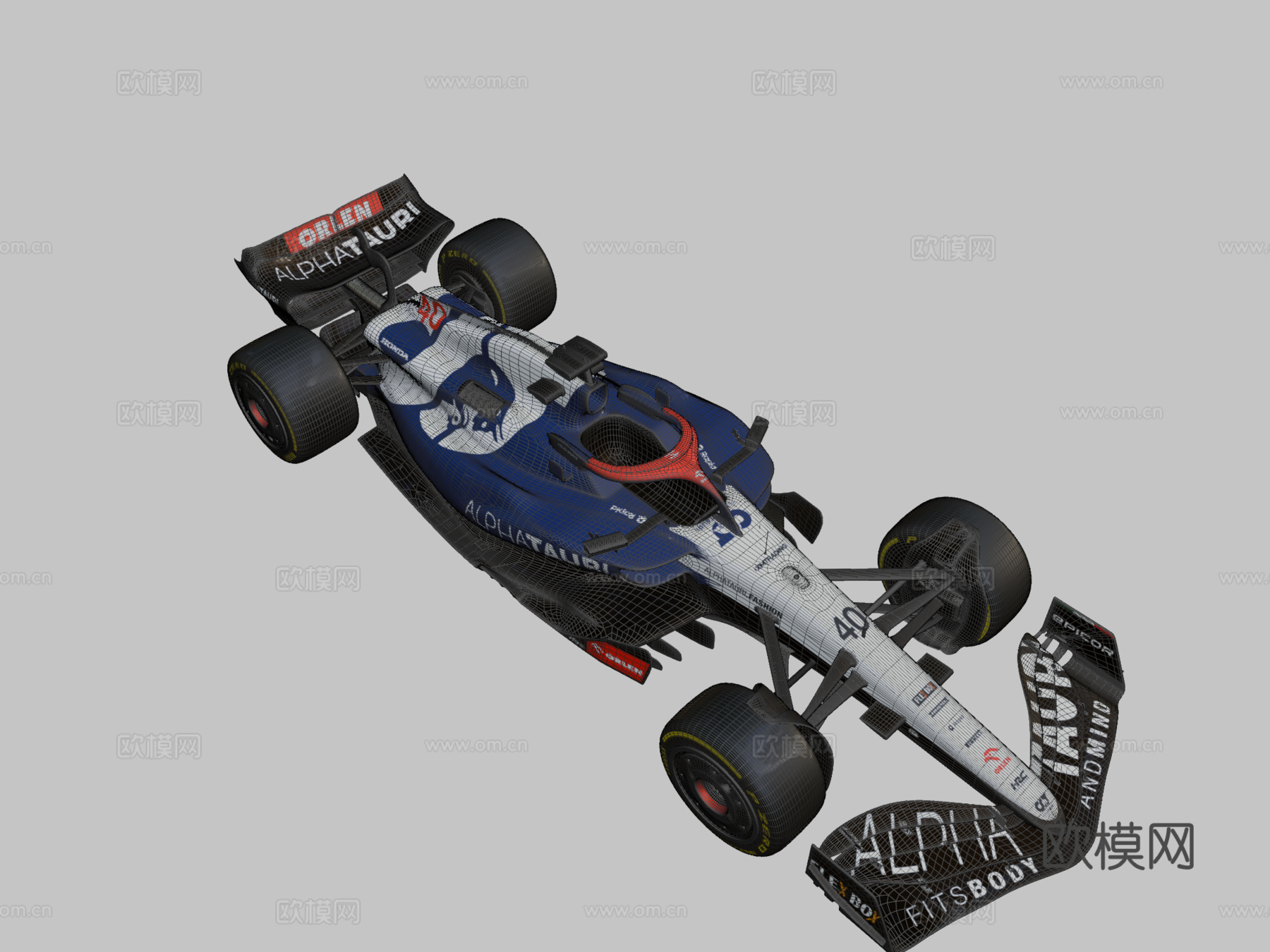 AlphaTauri AT04 20233d模型下载（渲染图2）