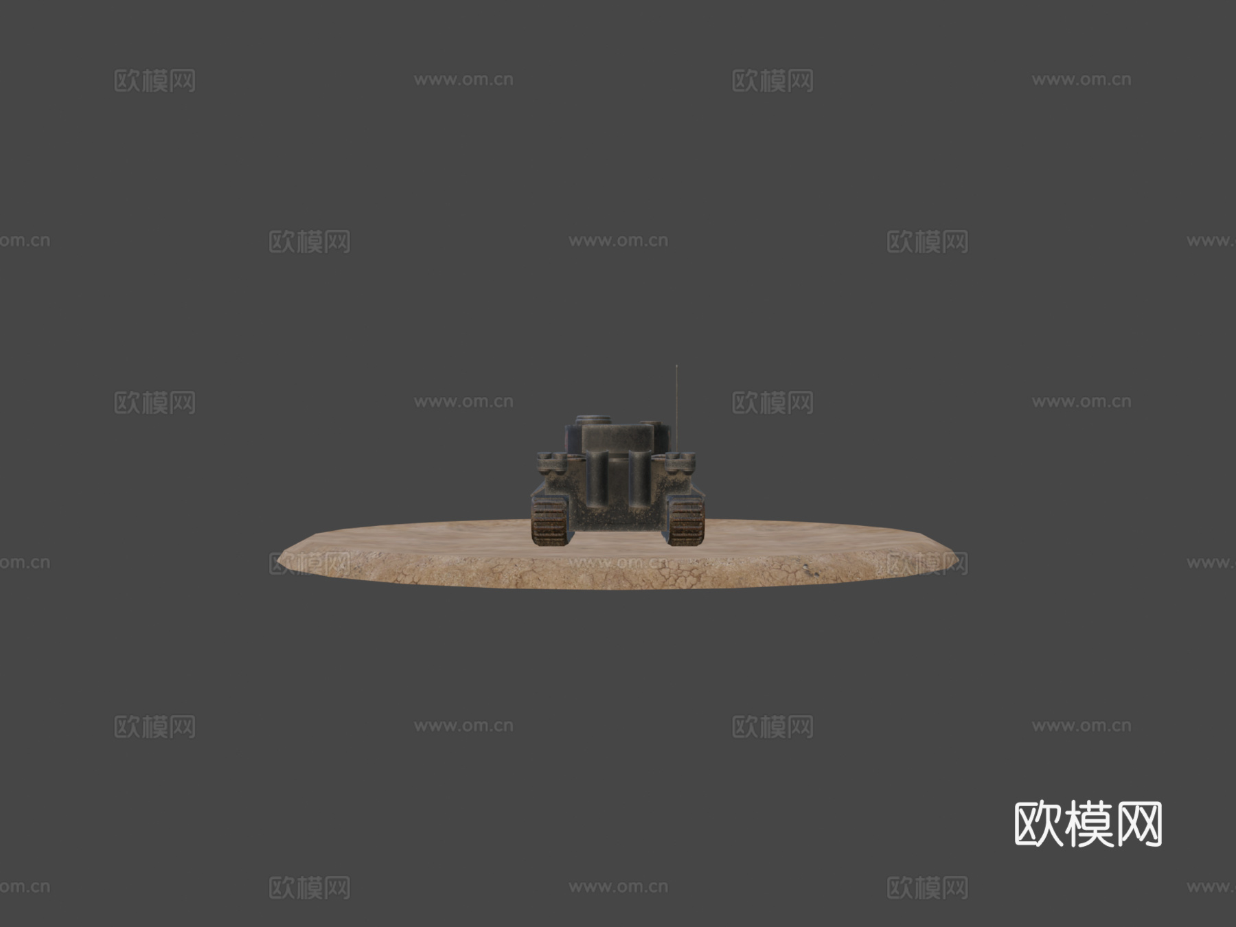 二战德国坦克3d模型下载（渲染图5）