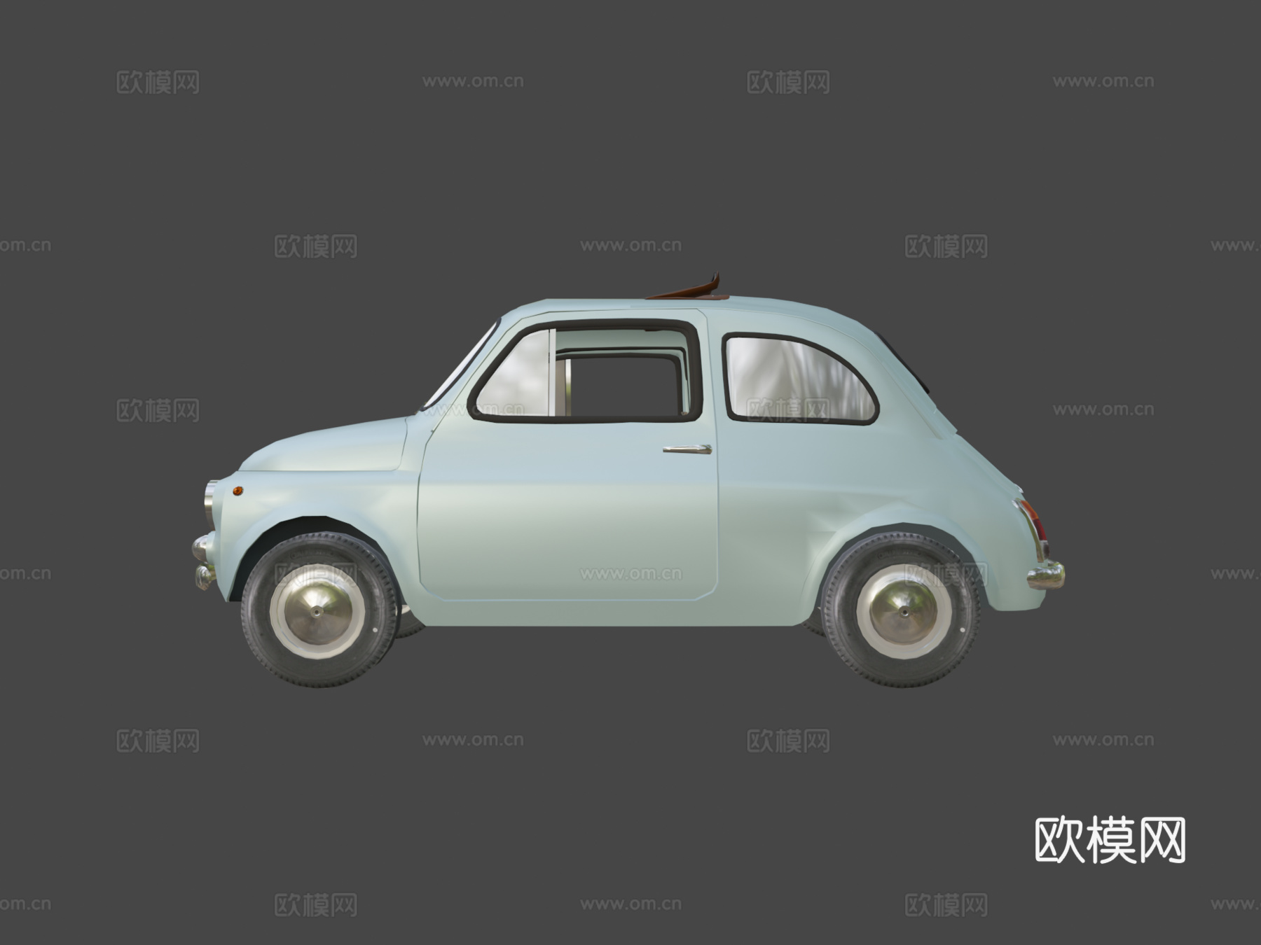 菲亚特新500F3d模型下载（渲染图6）
