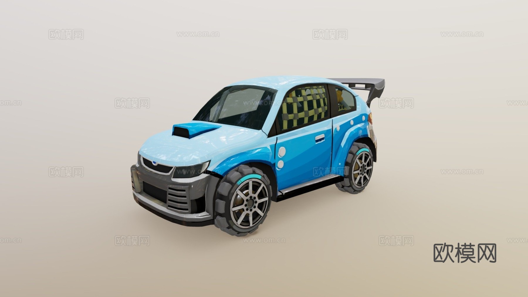 HCR2拉力赛车3d模型下载（渲染图1）