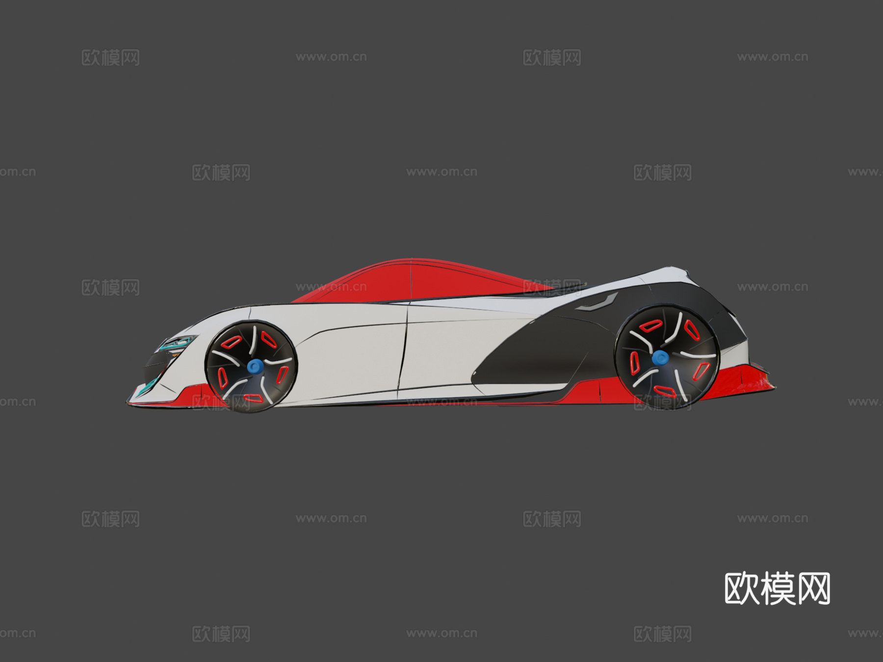 超级跑车VR草图（重力草图）3d模型下载（渲染图6）