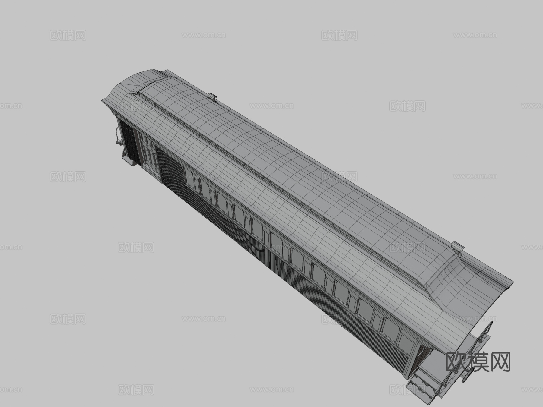 中央太平洋联合车厢3d模型下载（渲染图3）