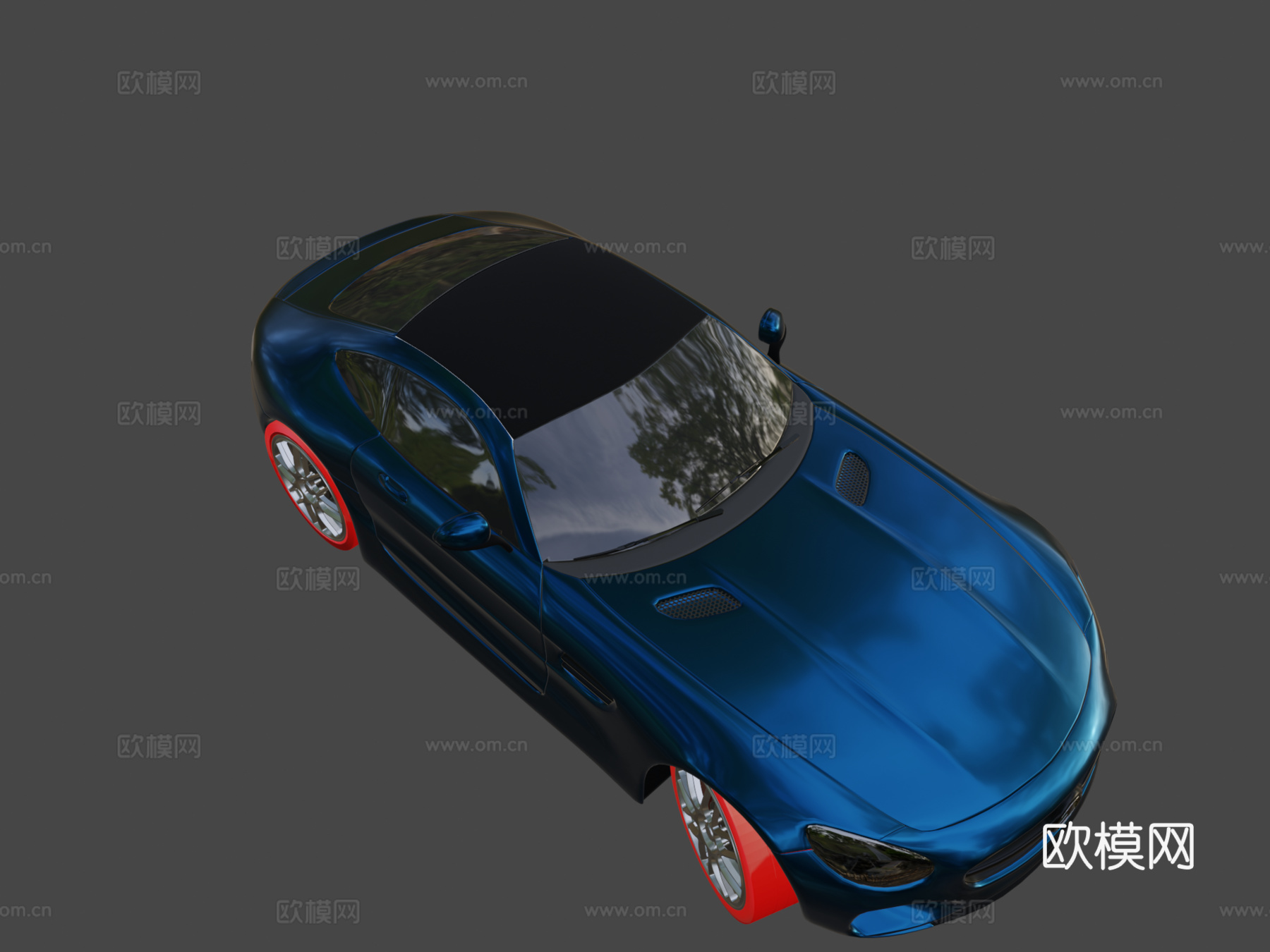 梅赛德斯-奔驰AMG-GT 20153d模型下载（渲染图8）