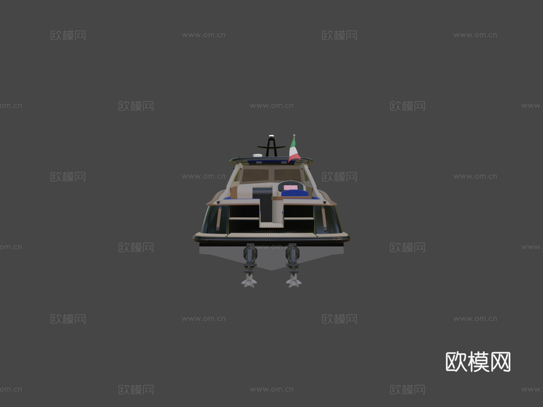 摩托游艇 353d模型下载（渲染图5）