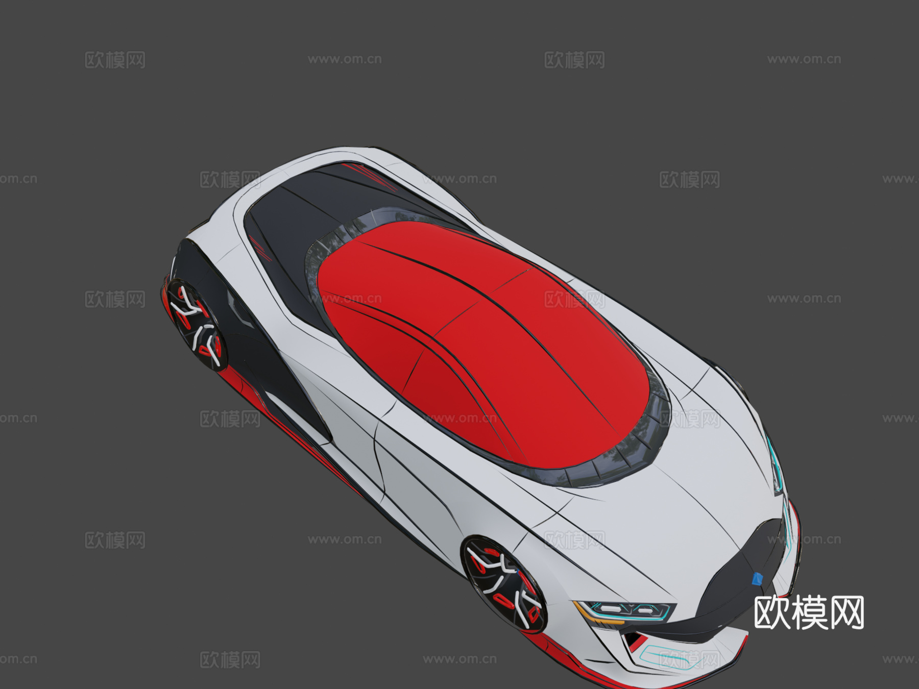 超级跑车VR草图（重力草图）3d模型下载（渲染图8）