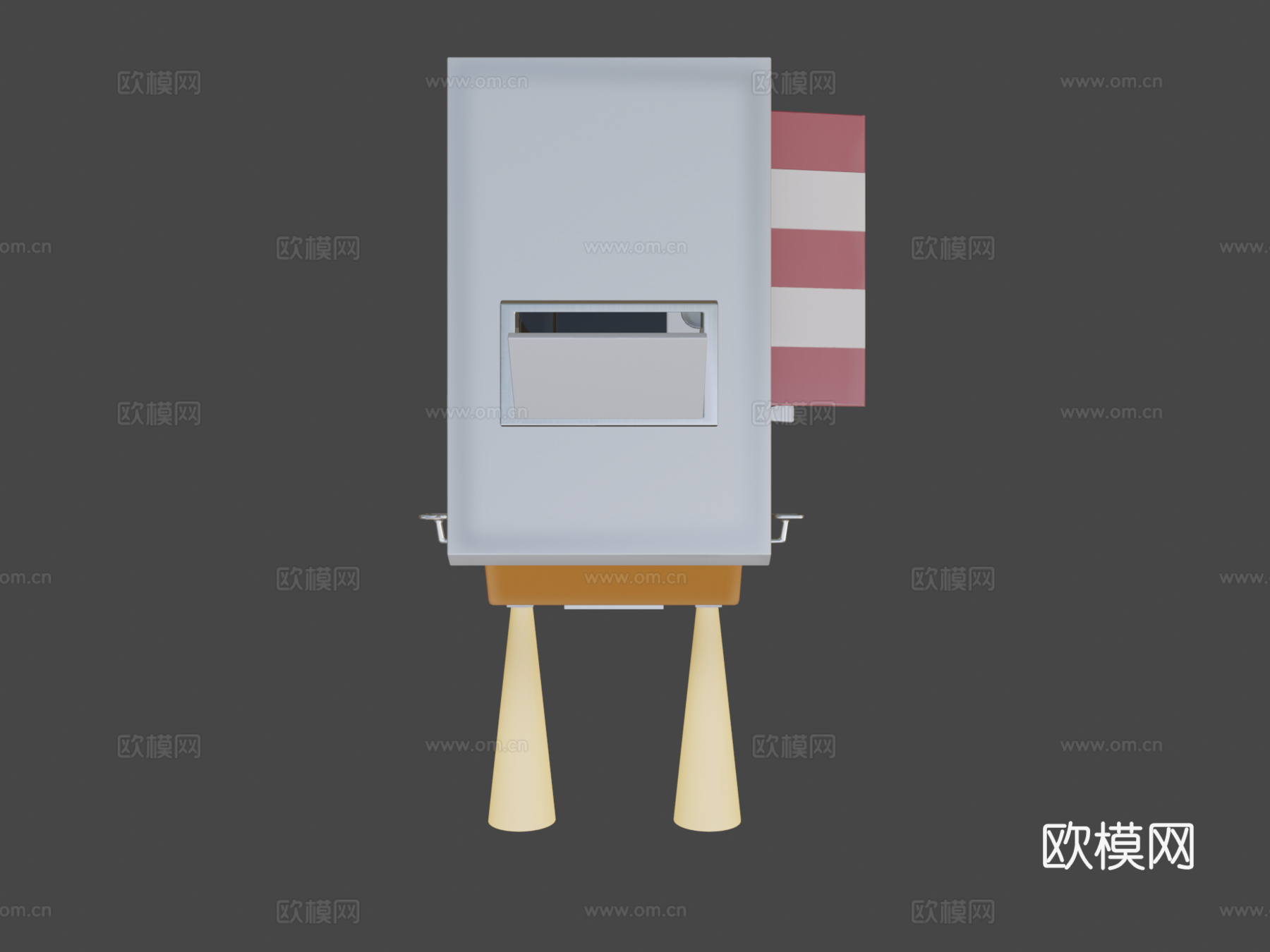 风格化食品卡车 #Sketchfab每周挑战3d模型下载（渲染图5）