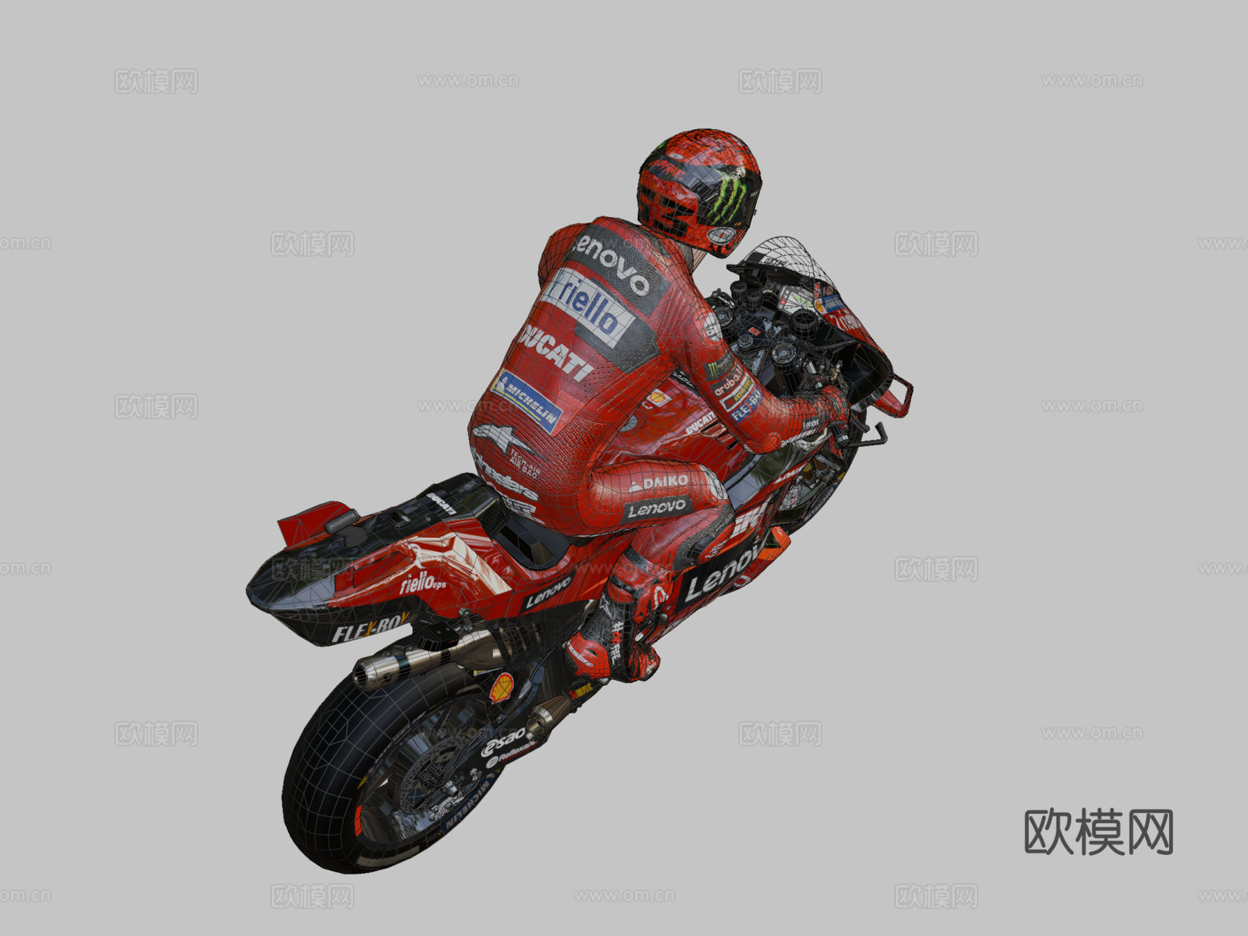 杜卡迪GP233d模型下载（渲染图2）