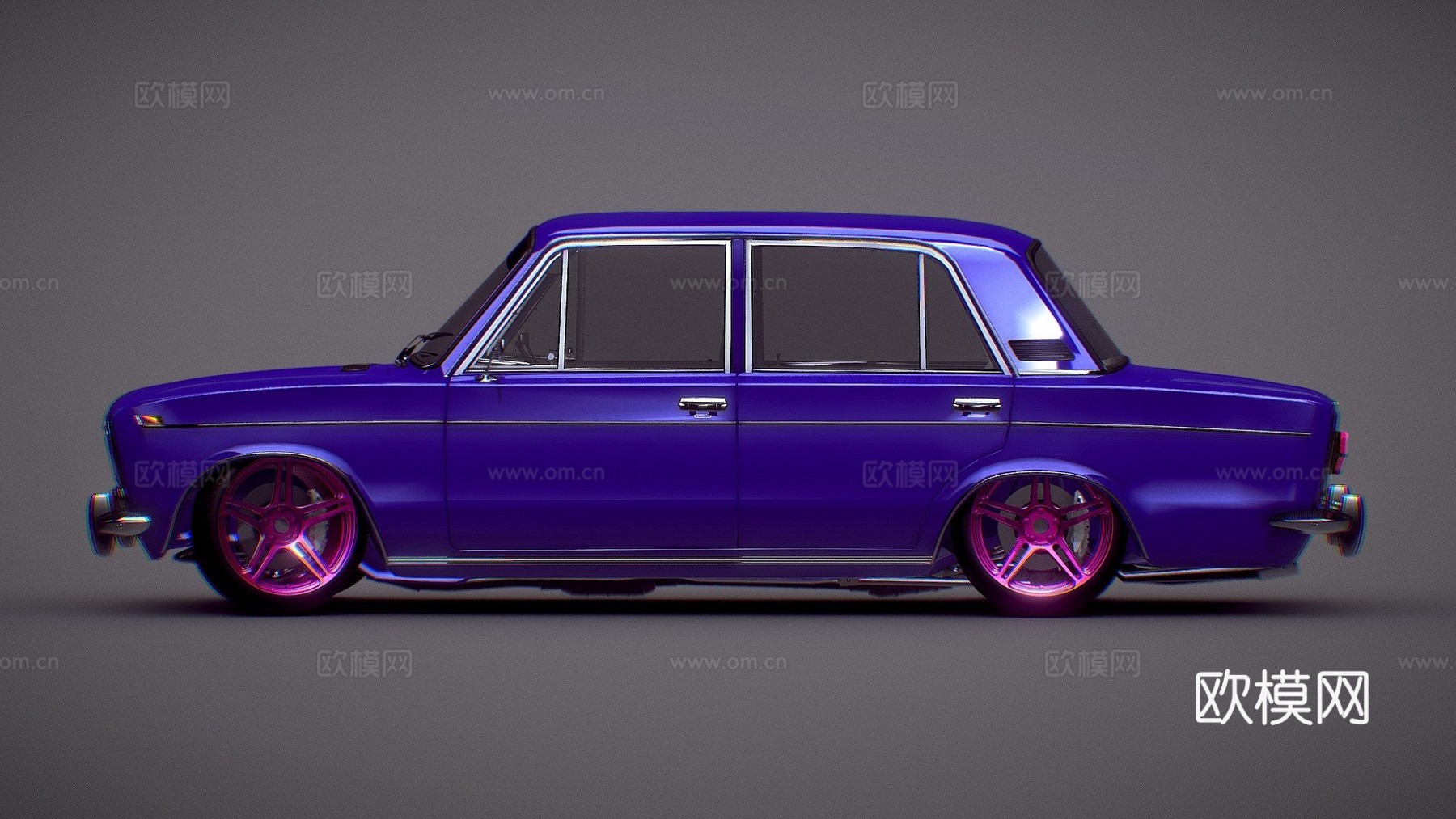 拉达 VAZ-2103 [日古利]3d模型下载（渲染图1）