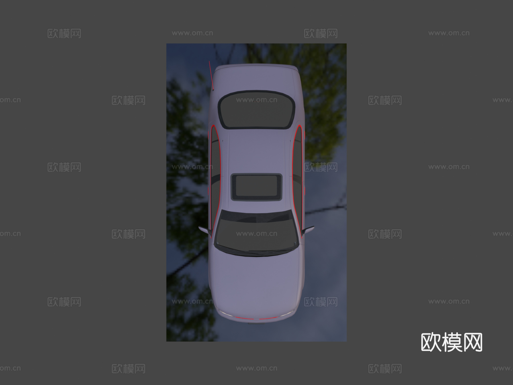 -1999日产千里马3d模型下载（渲染图8）