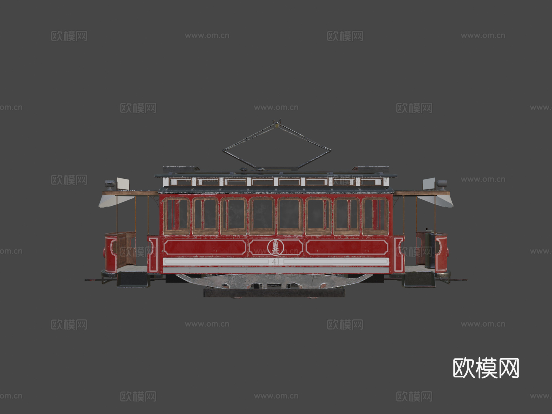 法尔肯里德A - 旧有轨电车3d模型下载（渲染图7）