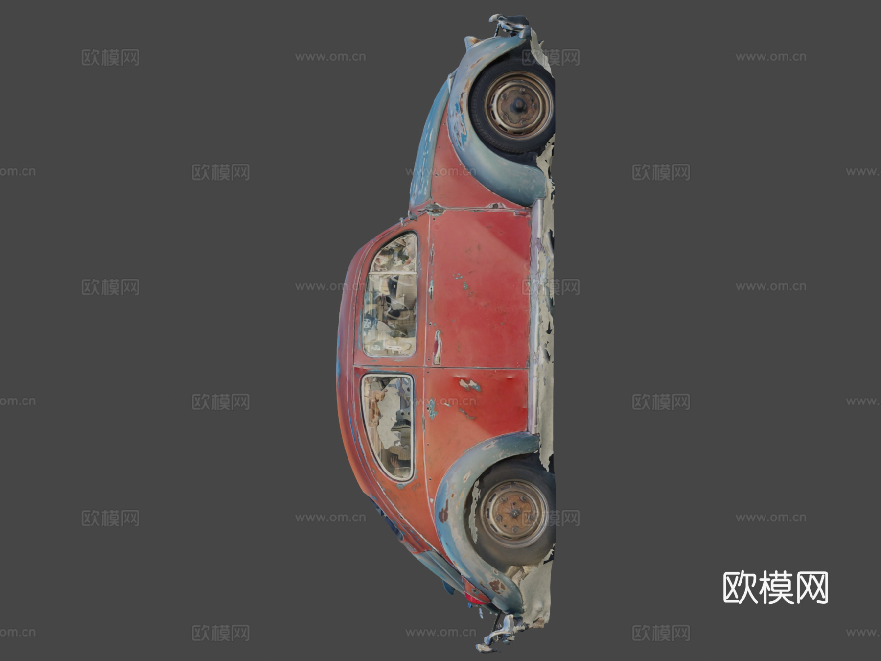 旧大众甲壳虫3d模型下载（渲染图6）