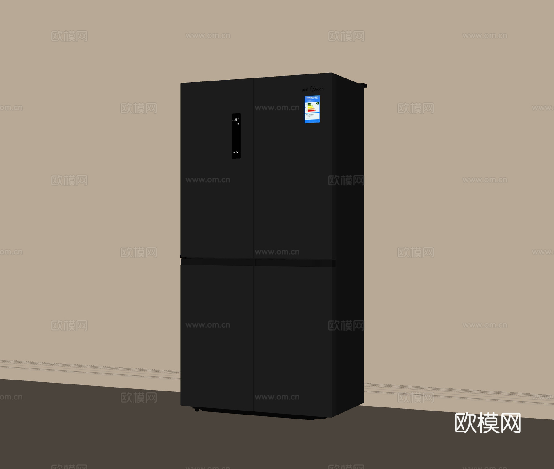 现代冰箱su模型