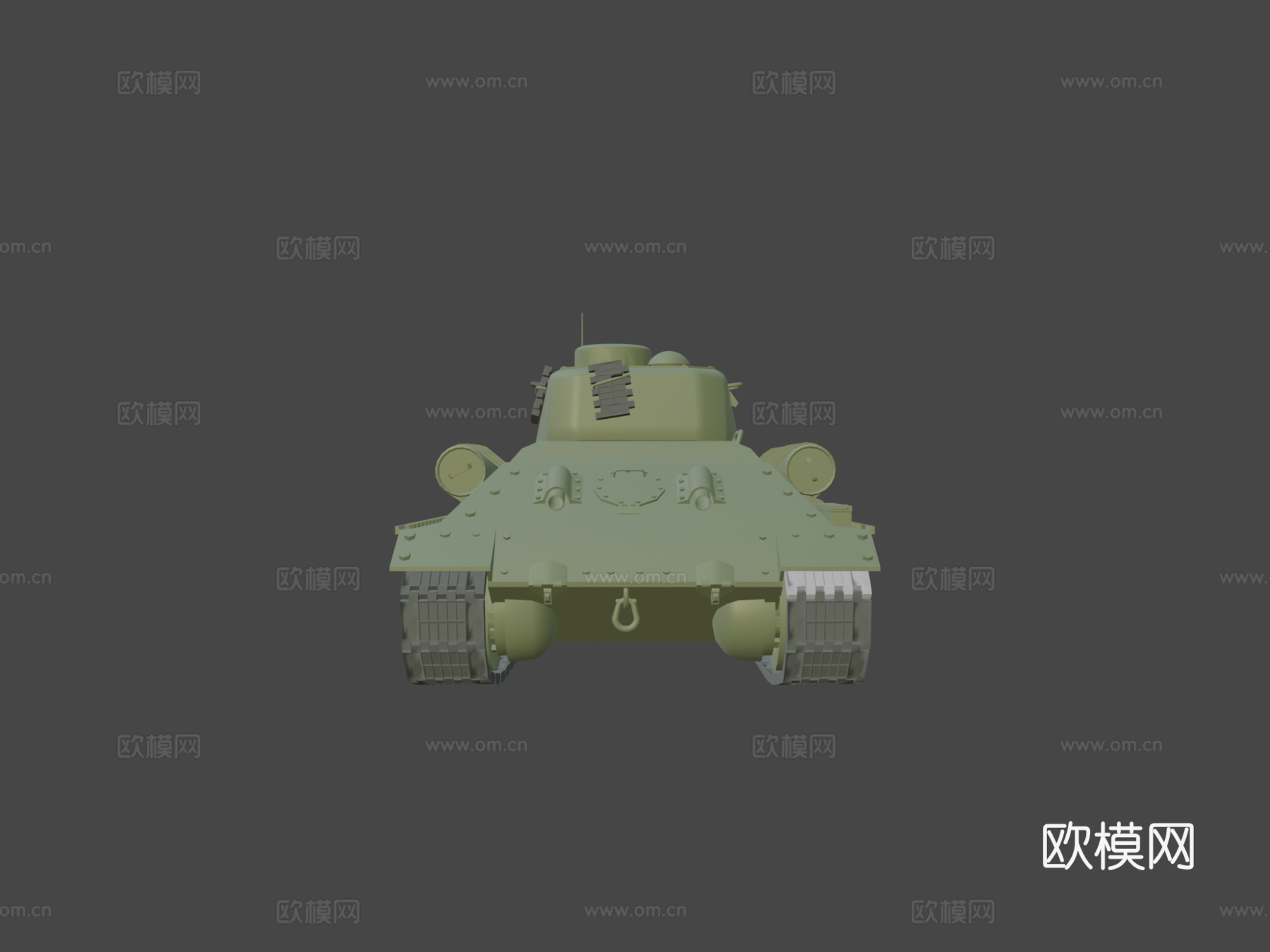 T-34 85坦克3d模型下载（渲染图5）