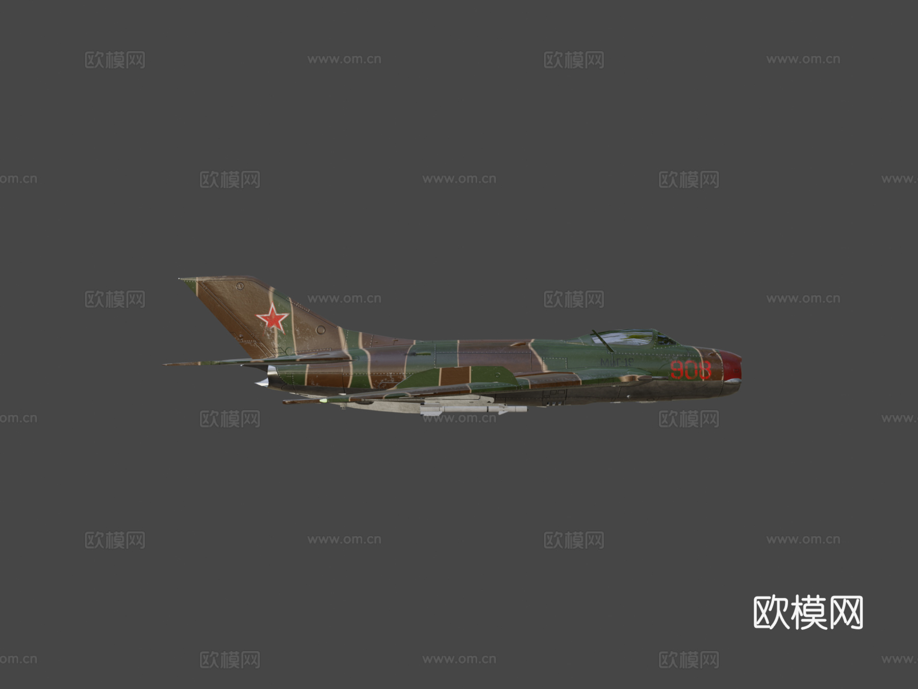 米高扬-古列维奇 MiG-193d模型下载（渲染图6）