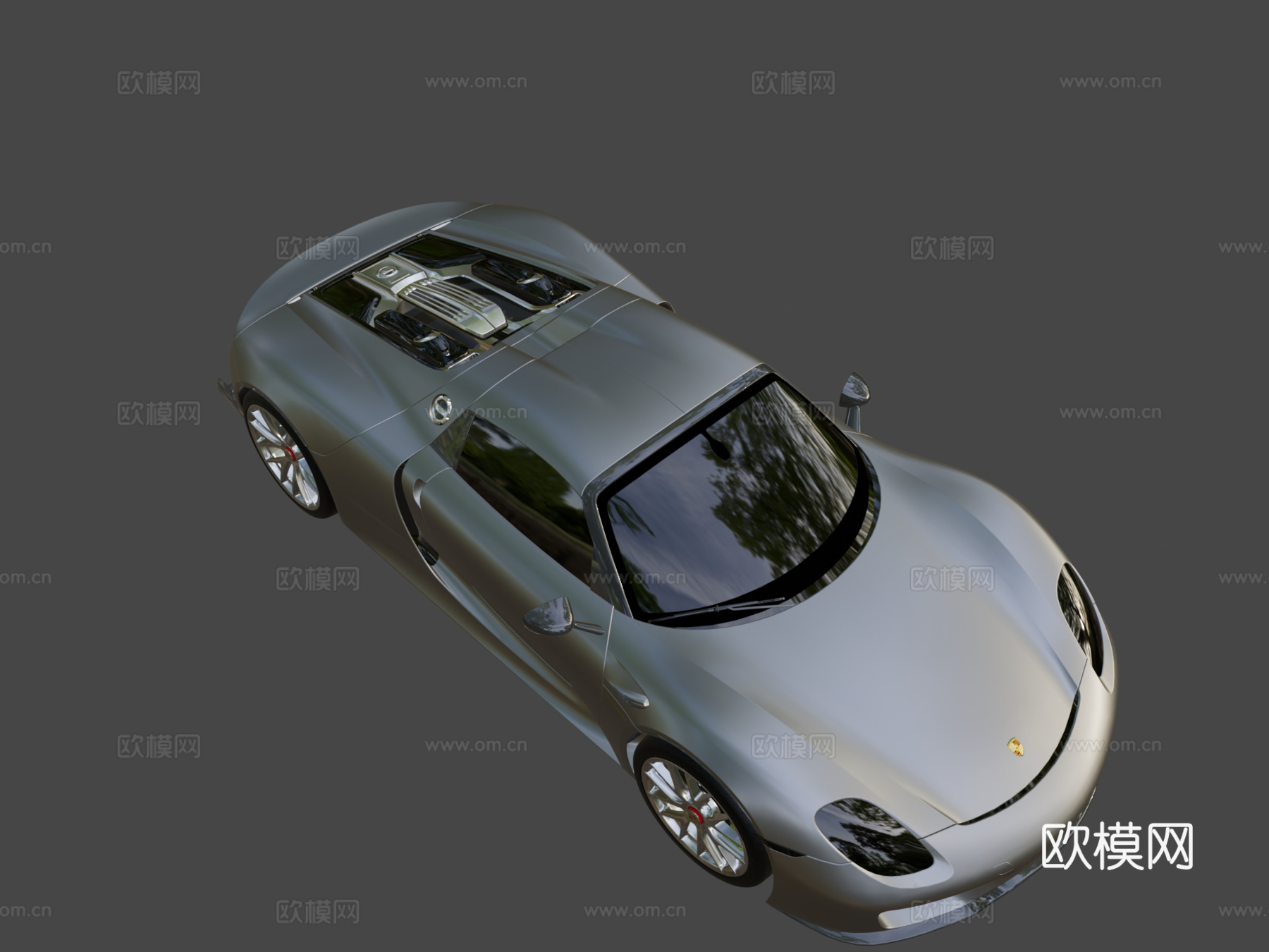 年保时捷 918 Spyder3d模型下载（渲染图8）