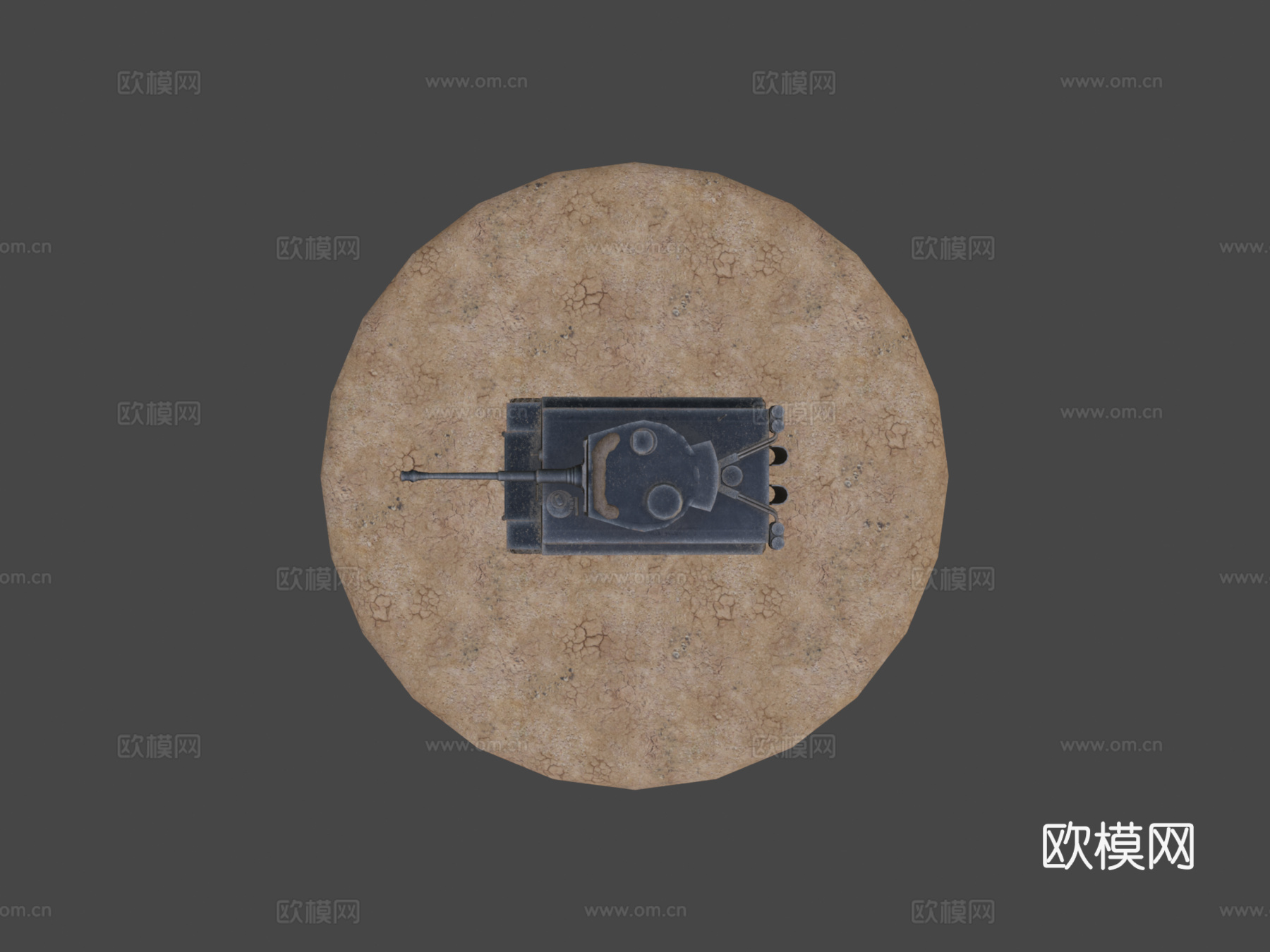 二战德国坦克3d模型下载（渲染图7）