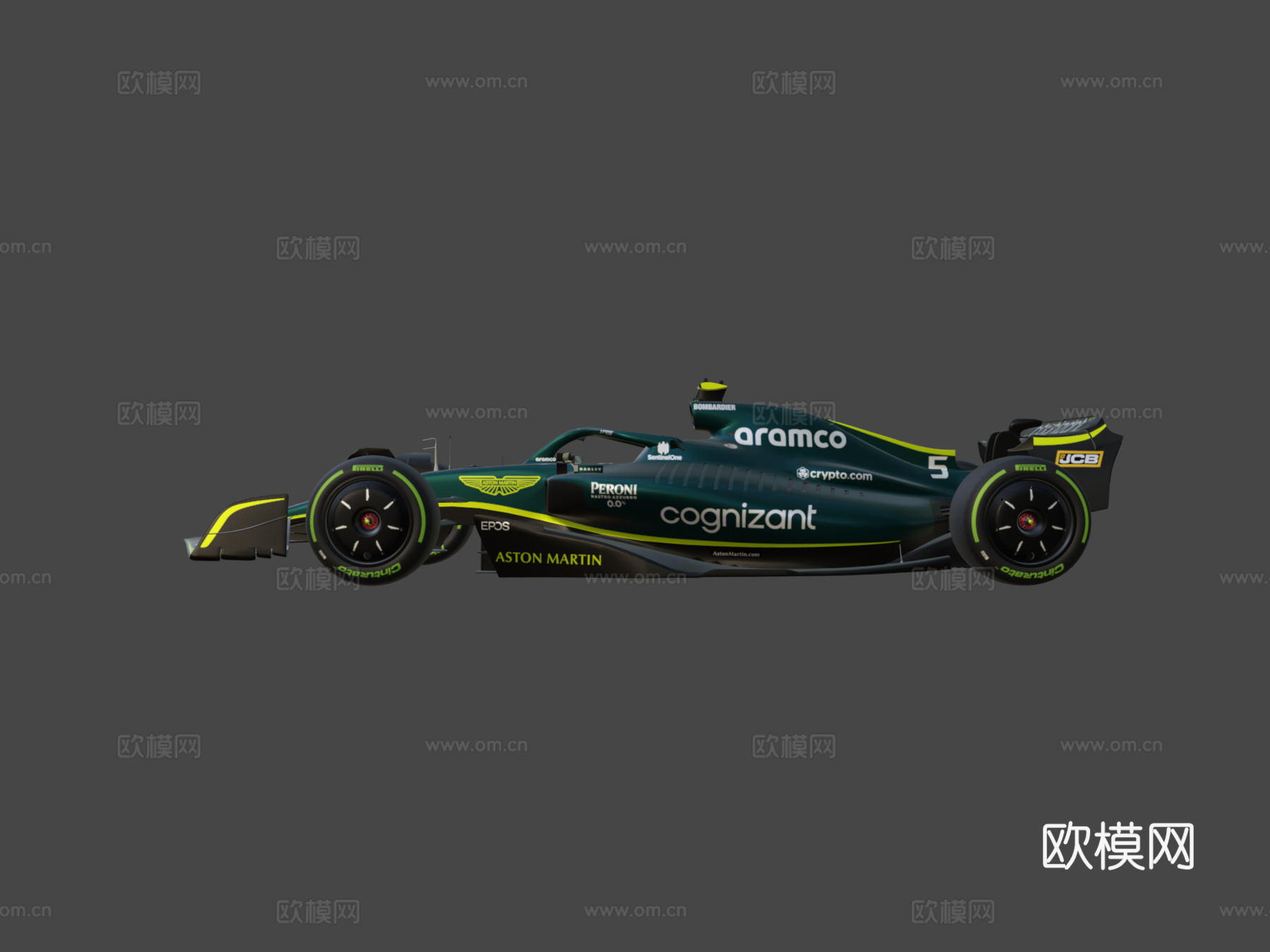 F1 2022阿斯顿马丁AMR22-伊莫拉大奖赛3d模型下载（渲染图6）