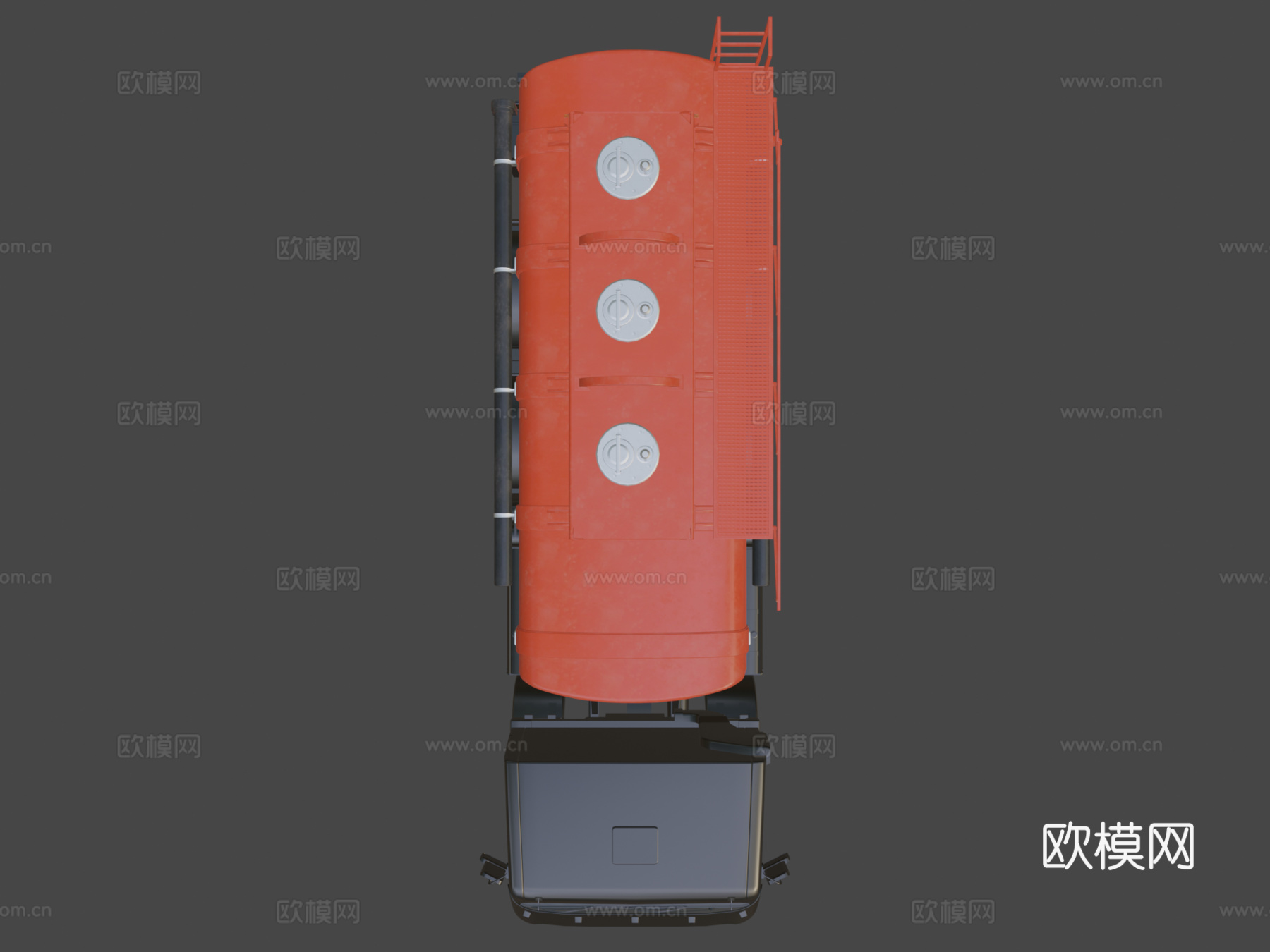 通用油罐车3d模型下载（渲染图6）