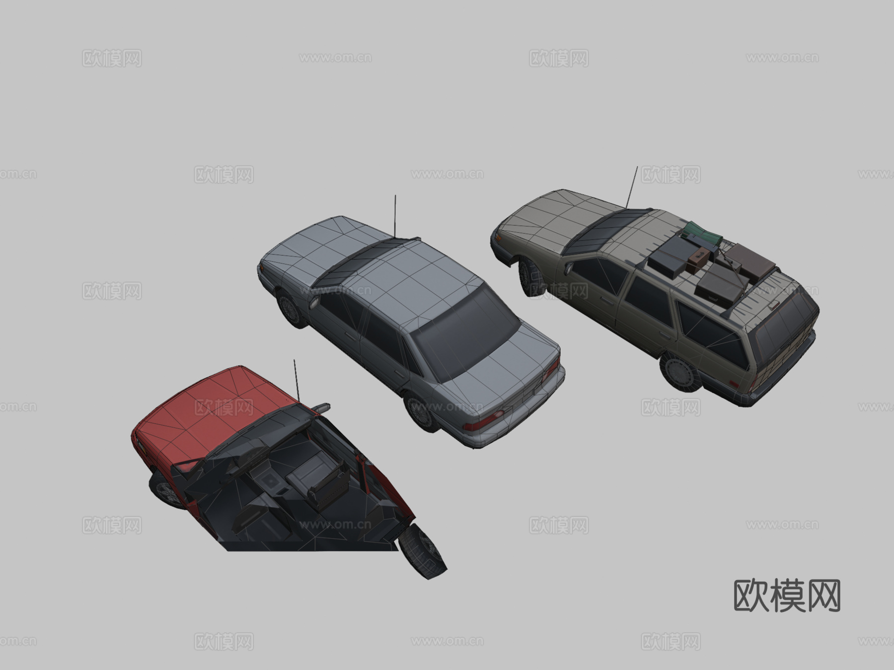 '93福特金牛座3d模型下载（渲染图2）