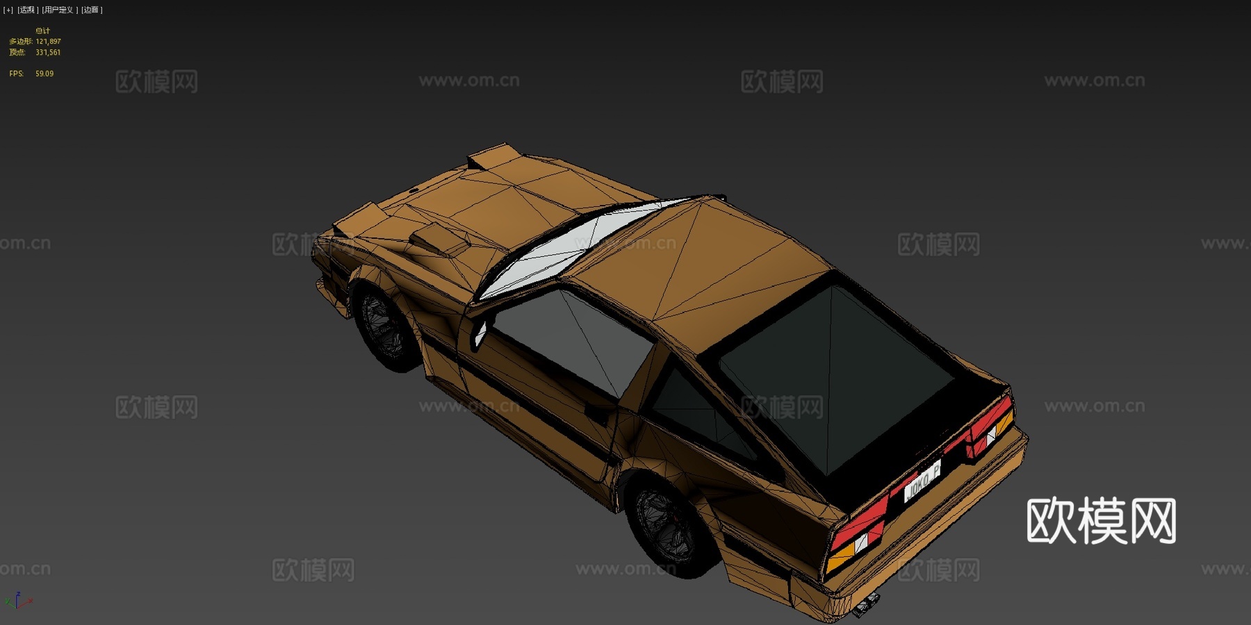 日产300ZX Z31前期型3d模型下载（渲染图4）