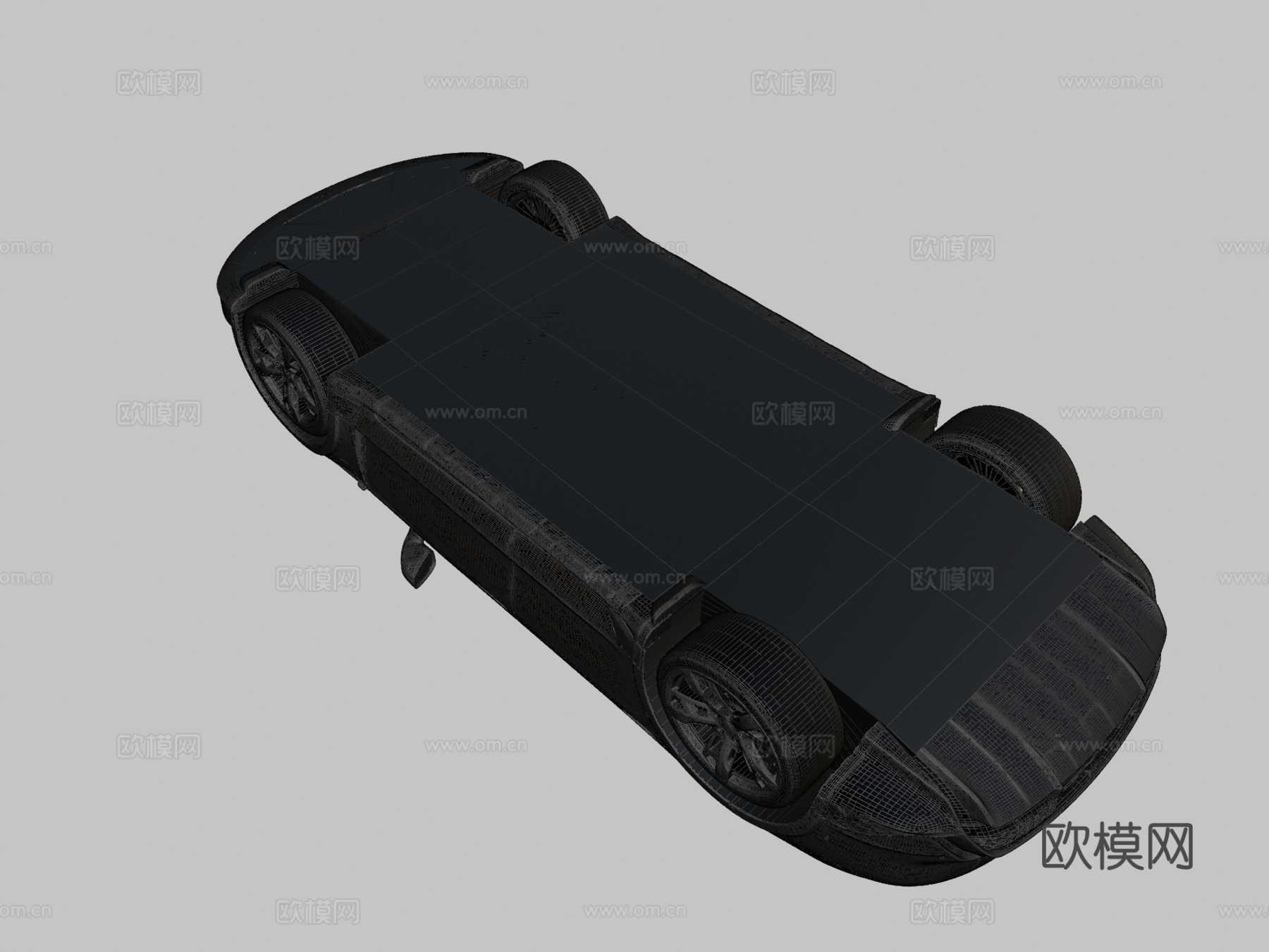 保时捷泰坎涡轮S跨界旅行车20213d模型下载（渲染图2）